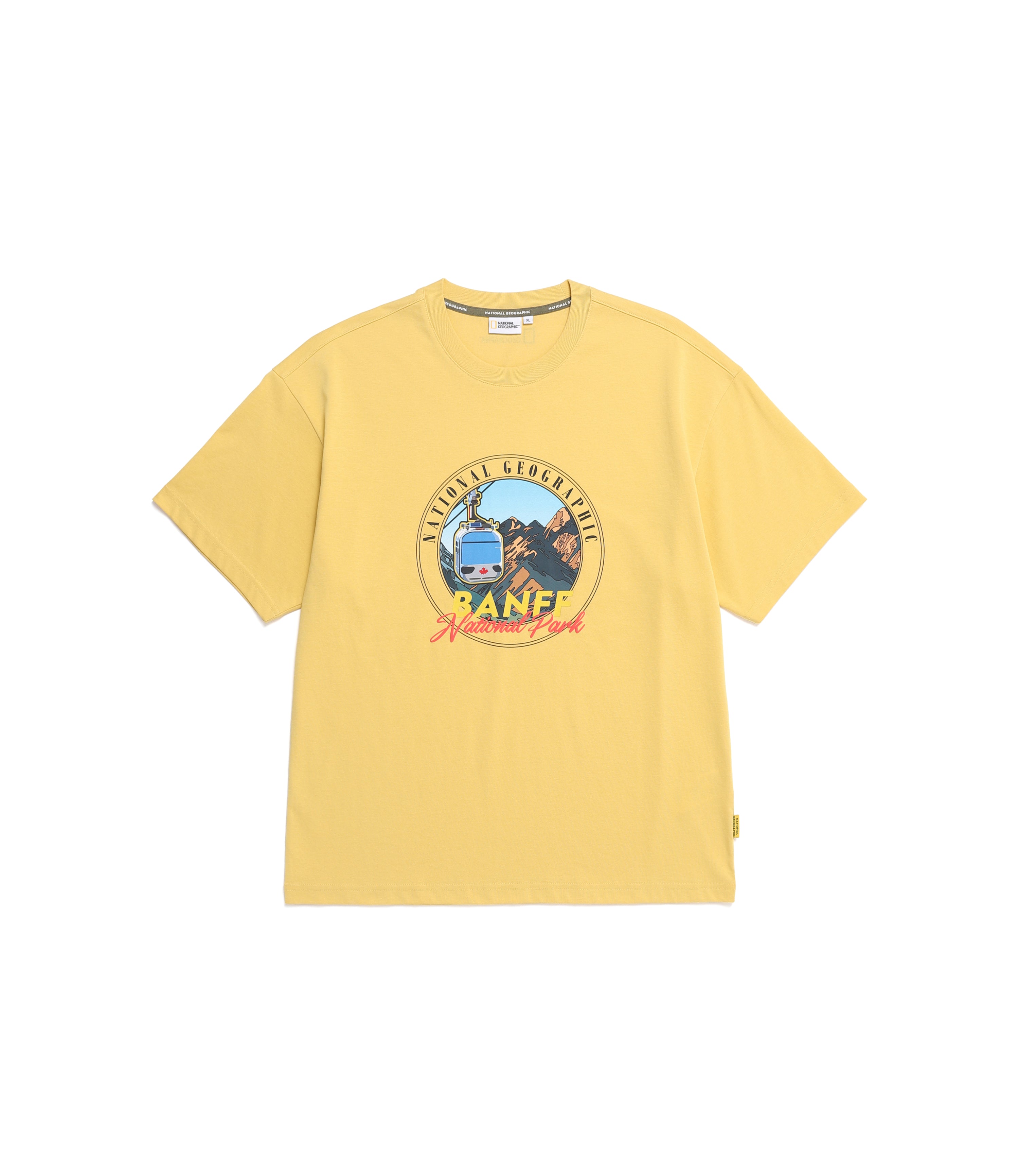 Unisex BANFF Graphic Short Sleeve Tee<br>LEMON MUSTARD