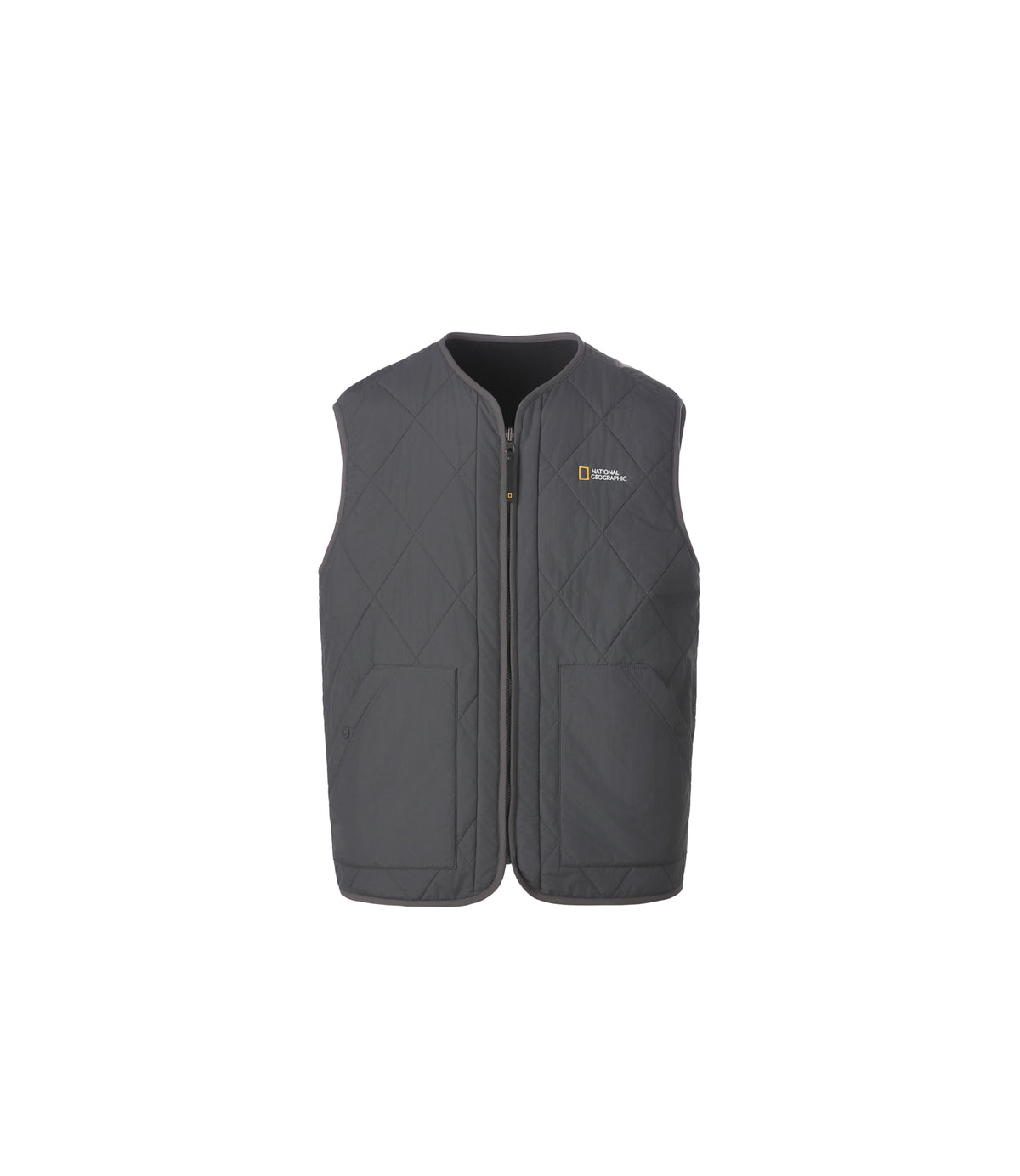 Unisex Lynx Reversible Fleece Liner Padded Vest<br>IRON GREY