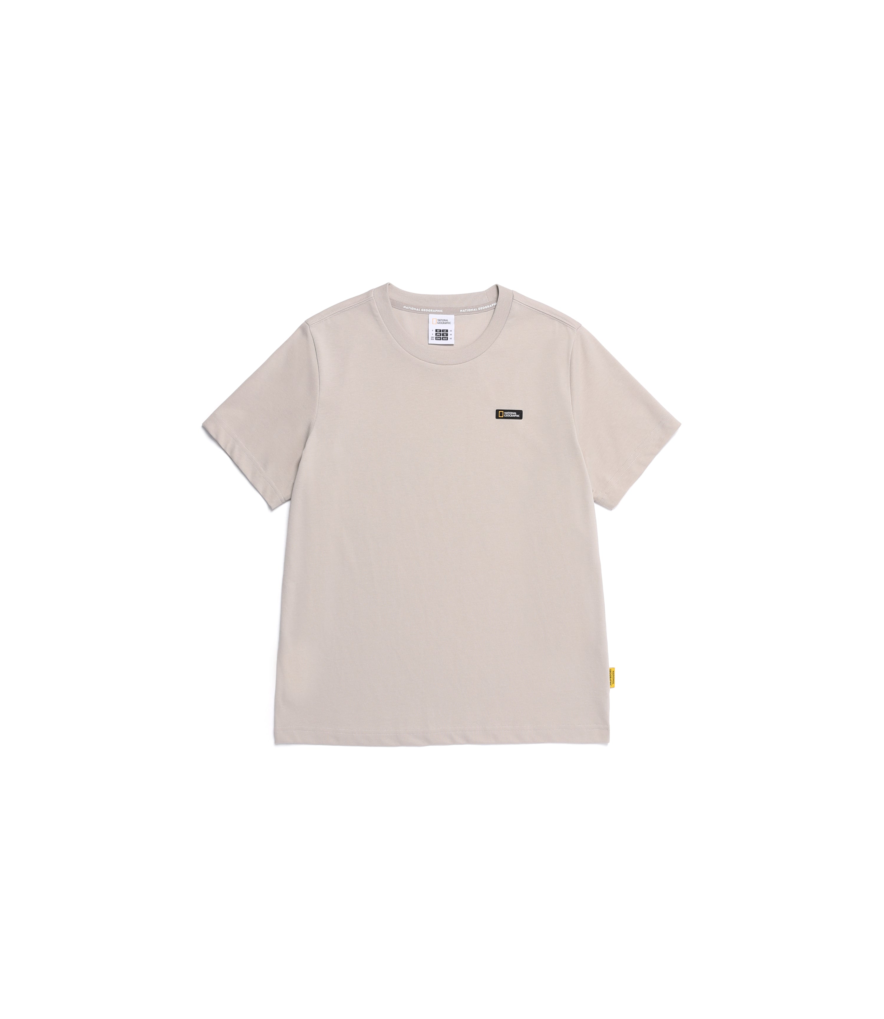 Unisex NEODY Small Logo Basic Fit Short Sleeve Tee<br>MOURNING BEIGE