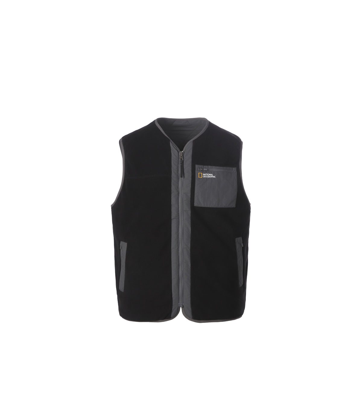 Unisex Lynx Reversible Fleece Liner Padded Vest<br>IRON GREY