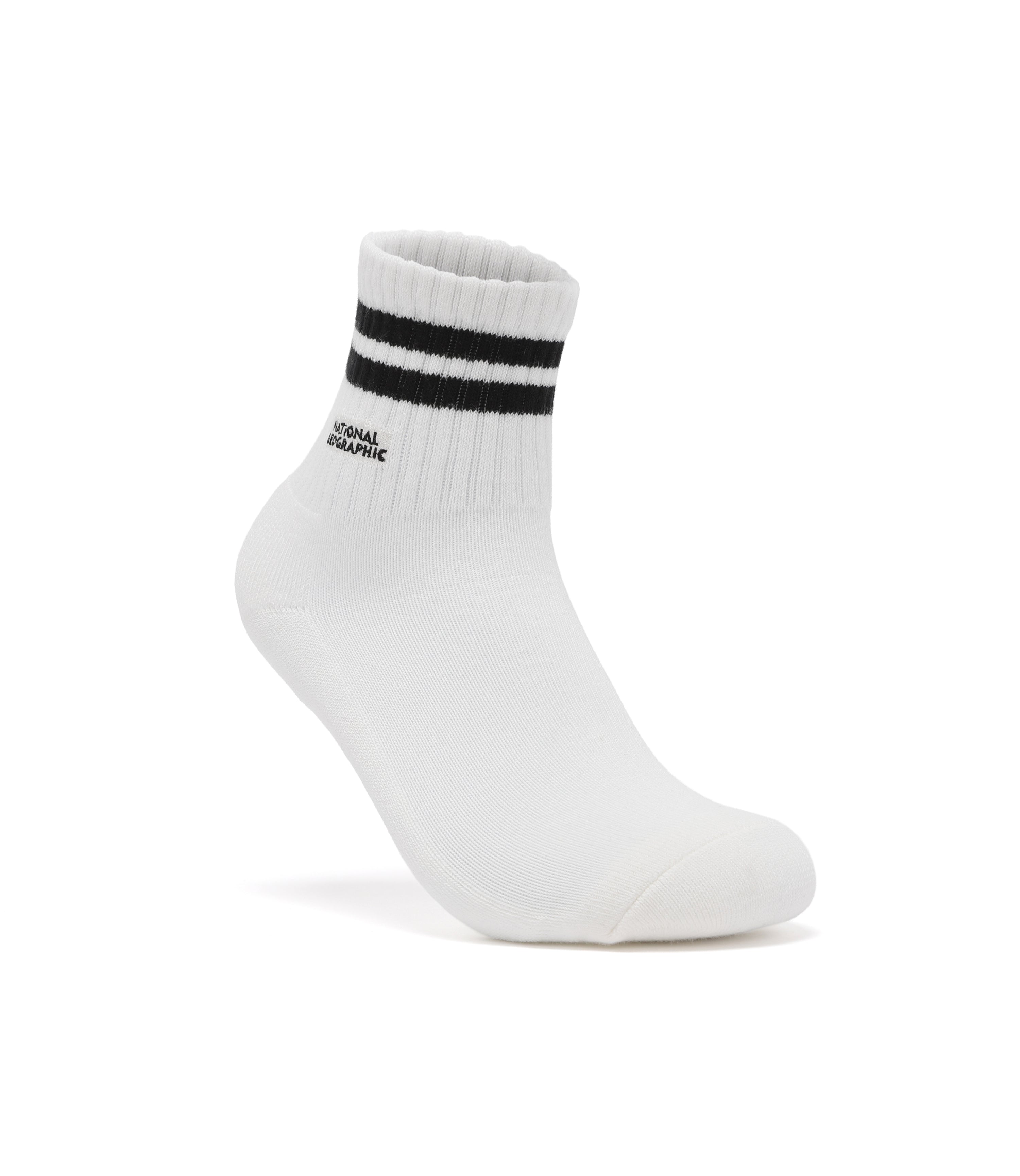 Stripe Middle Socks<br>BLACK
