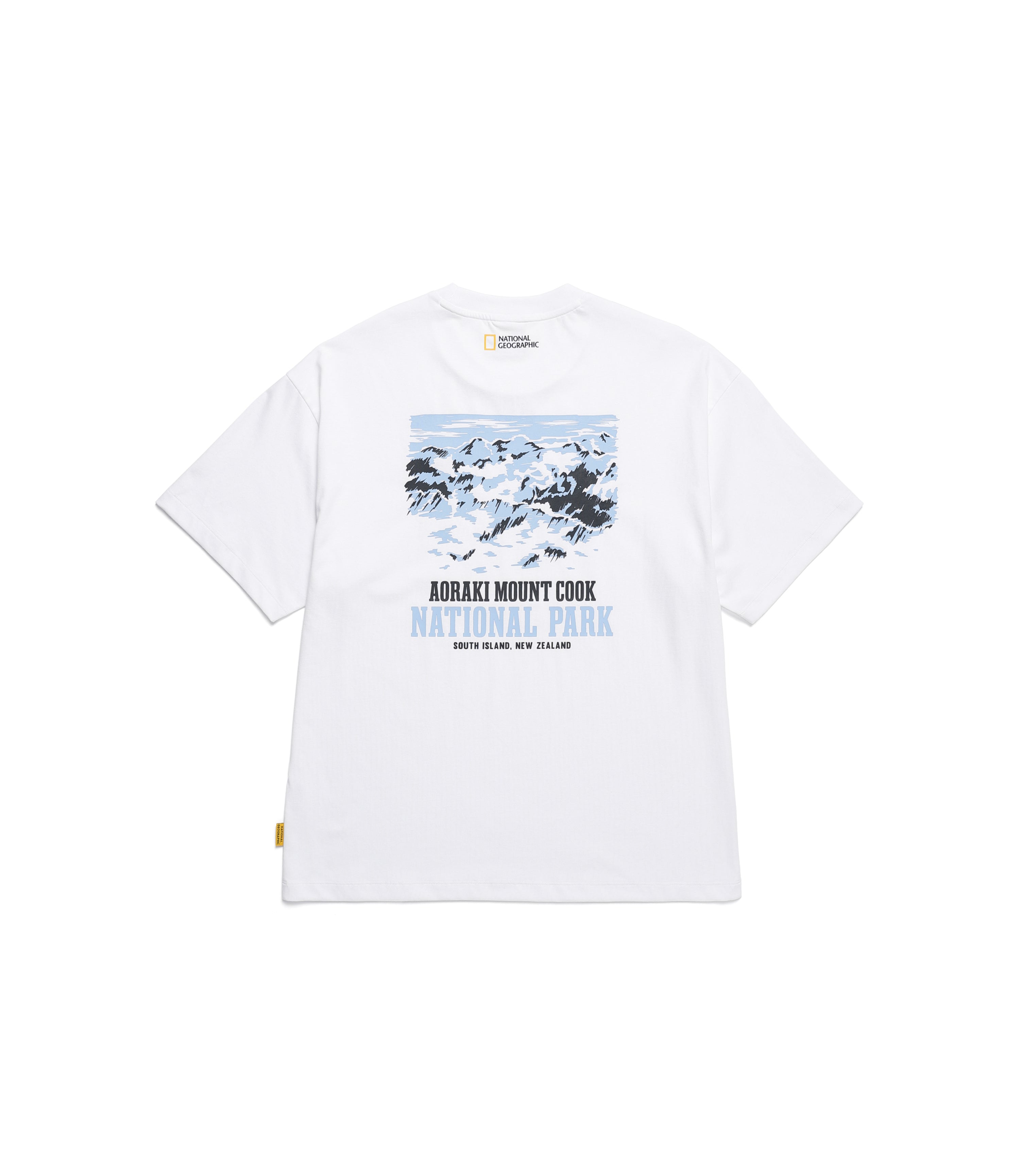 Unisex National Park Graphic Semi-Oversized Short Sleeve Tee<br>WHITE