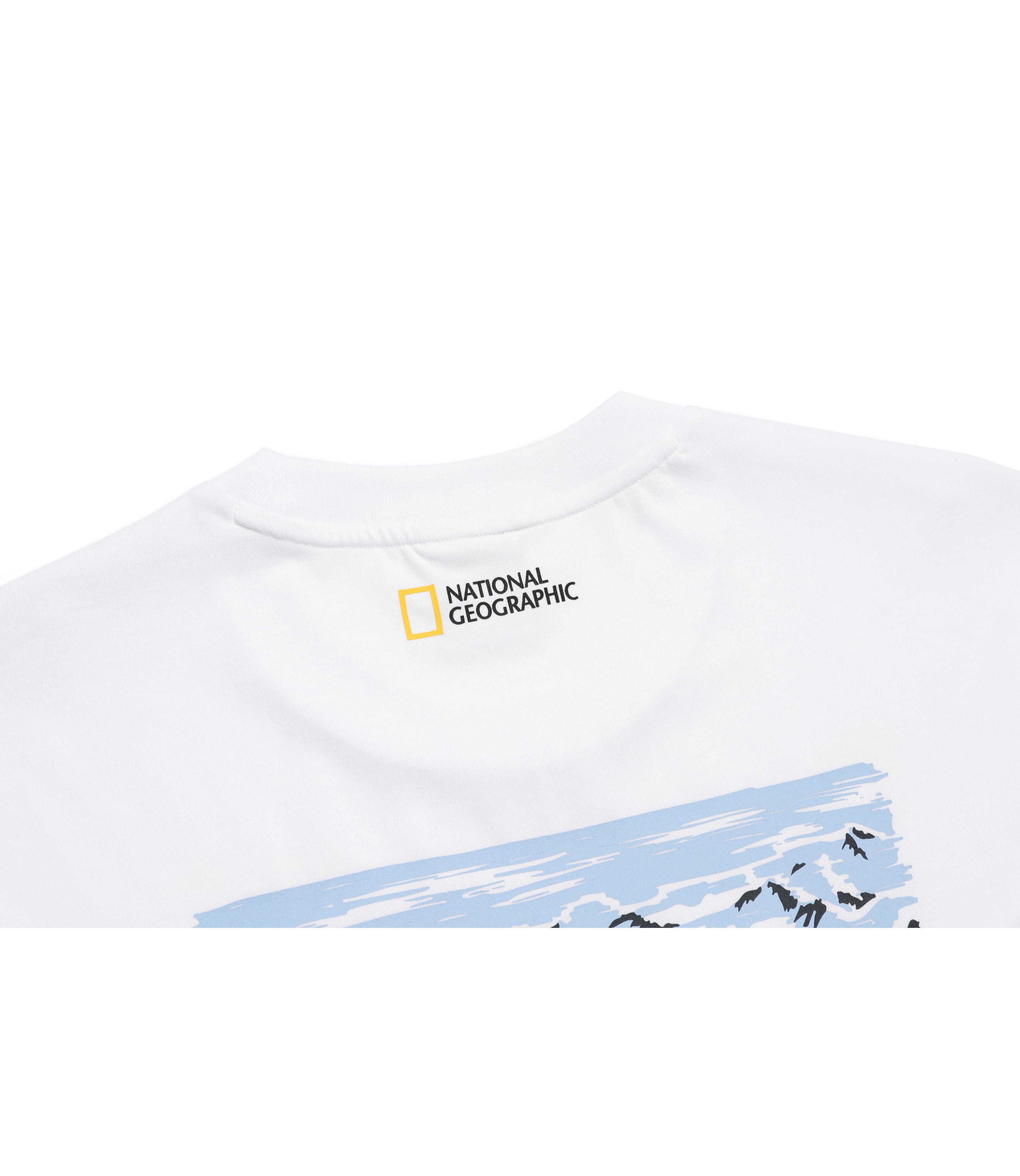 Unisex National Park Graphic Semi-Oversized Short Sleeve Tee<br>WHITE