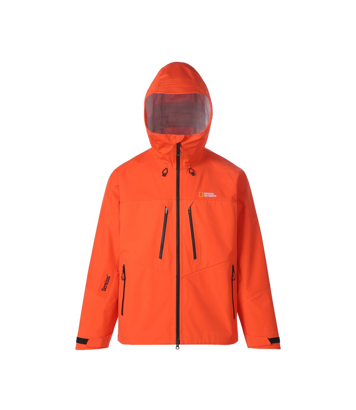 Men's DERMIZAX 3-Layer Perfect Functional Hooded Jacket<br>ORANGE