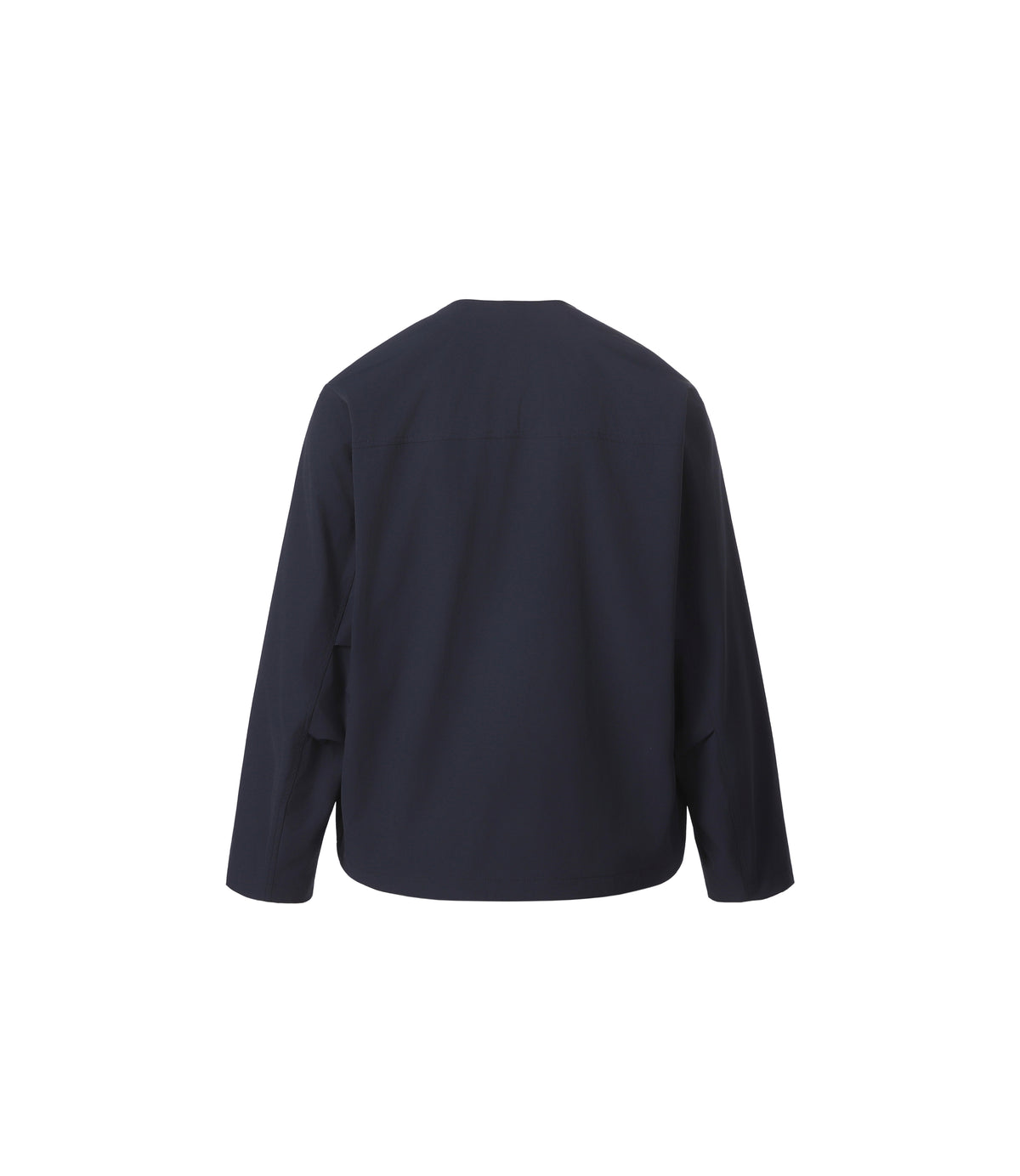 Men's Round Neck Button-Down Jacket<br>D/NAVY