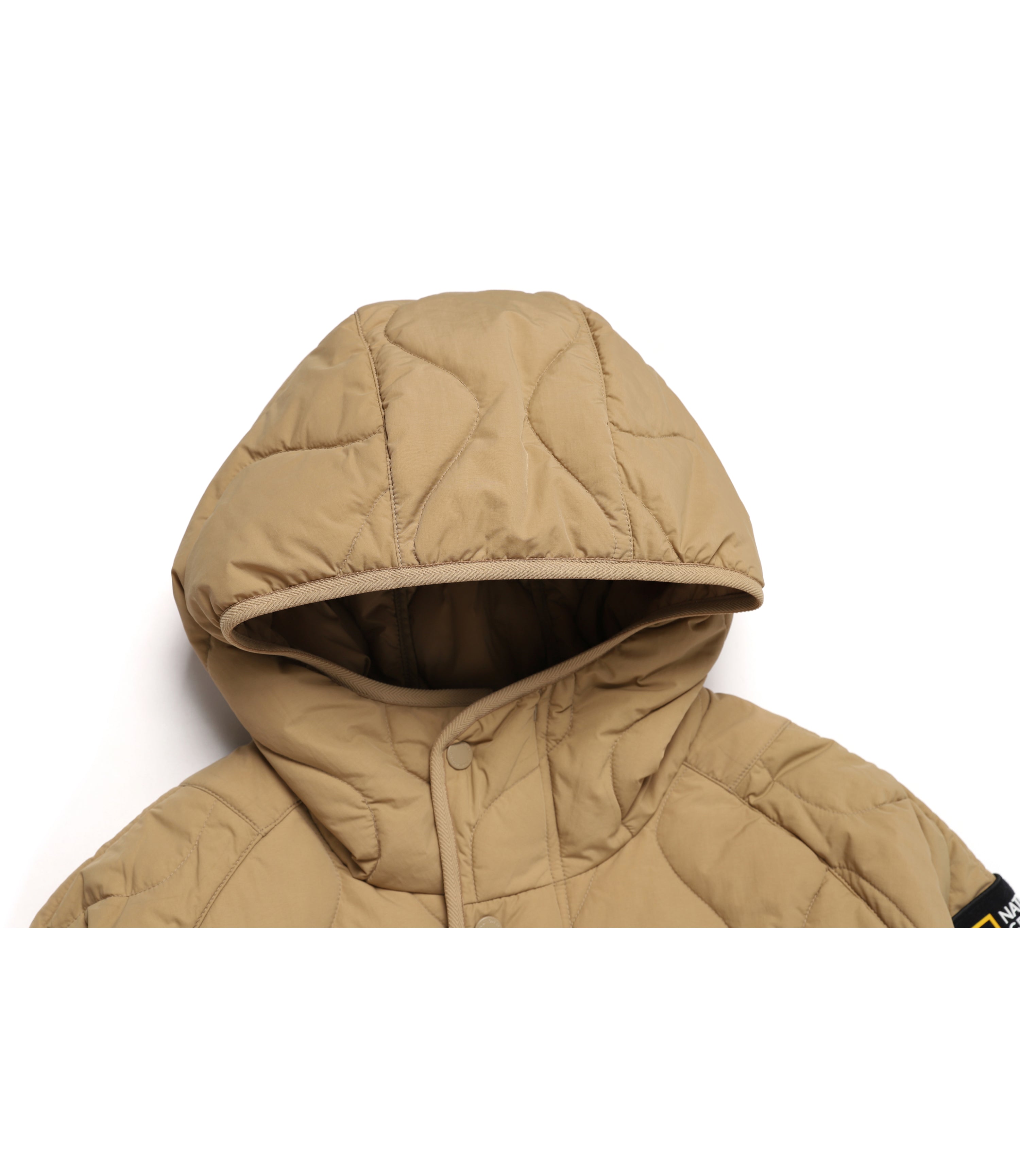 Unisex ORYX Quilted Hoodie Jacket<br>TAN