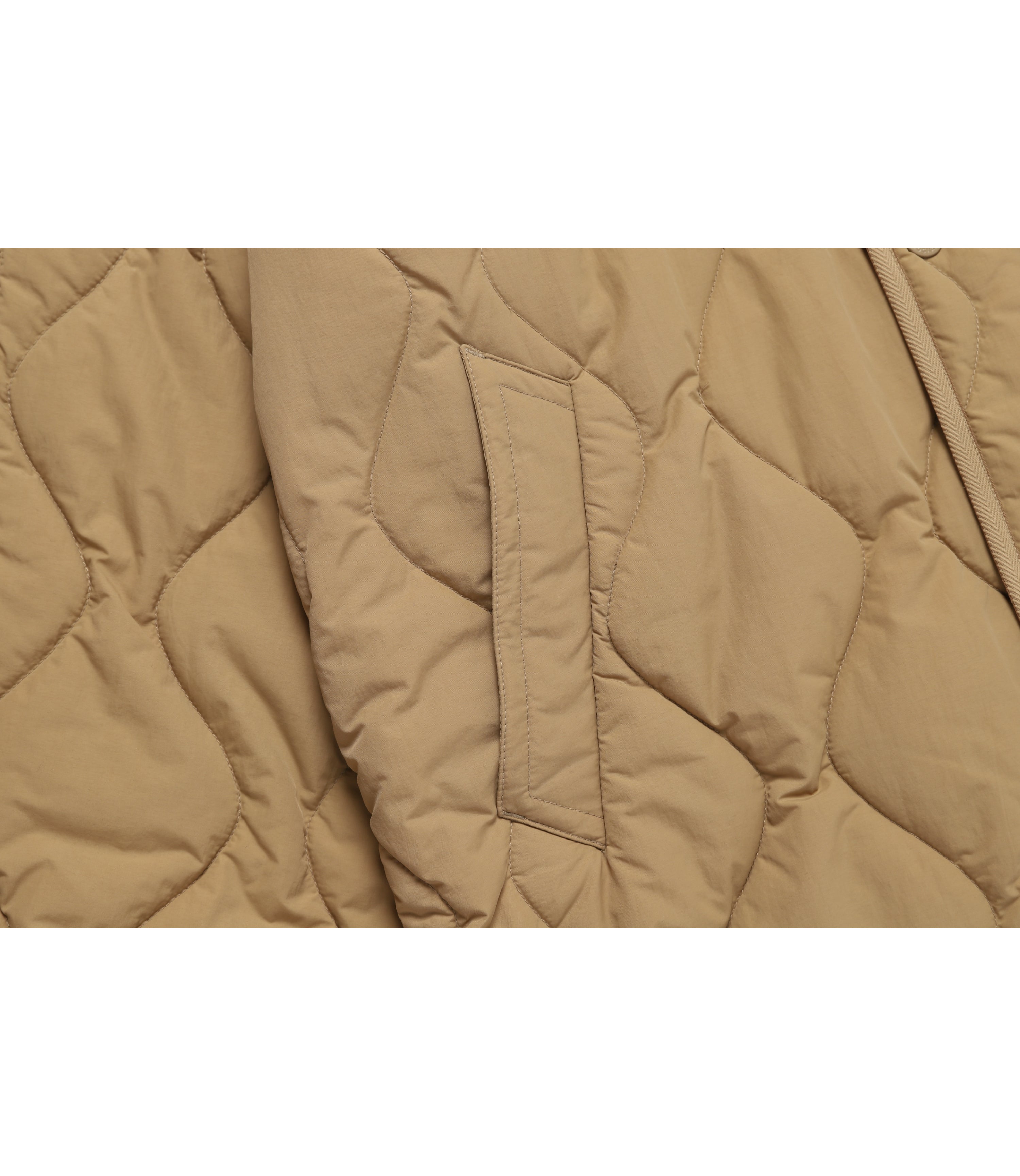 Unisex ORYX Quilted Hoodie Jacket<br>TAN