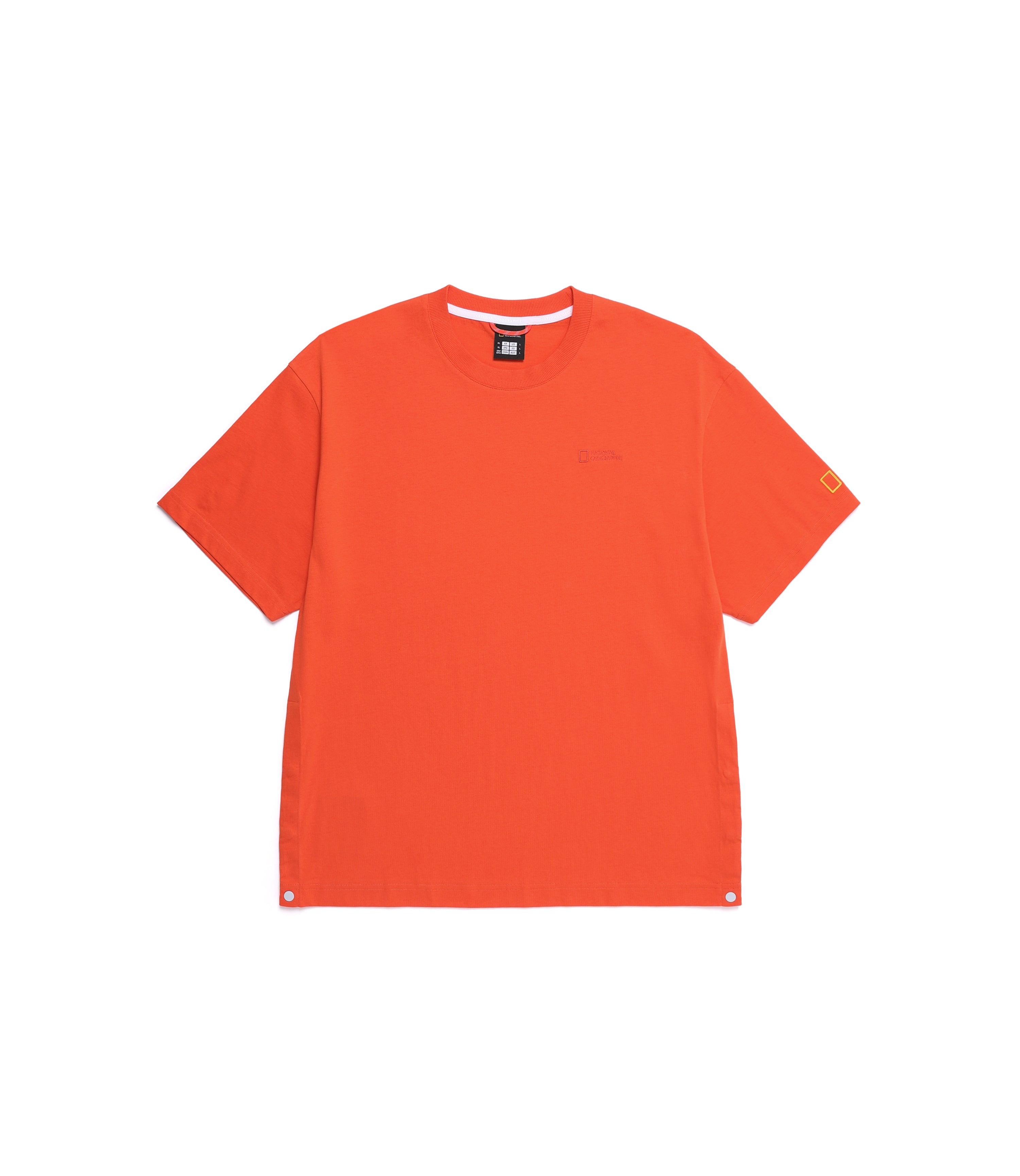 Unisex CNY Snake Back Graphic Semi Over Fit Tee<br>RED ORANGE