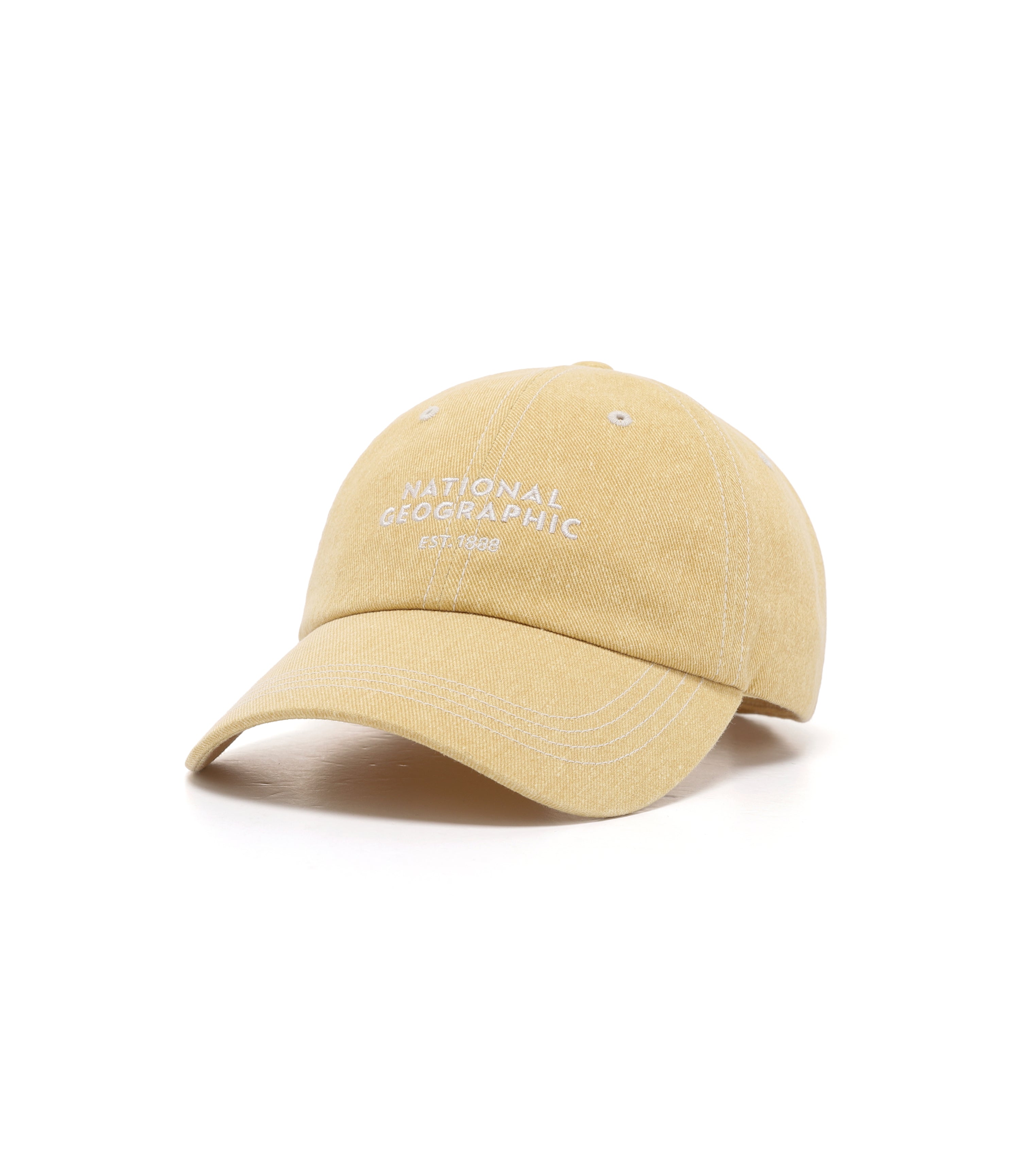 Stitch Washing Ball Cap<br>MUSTARD