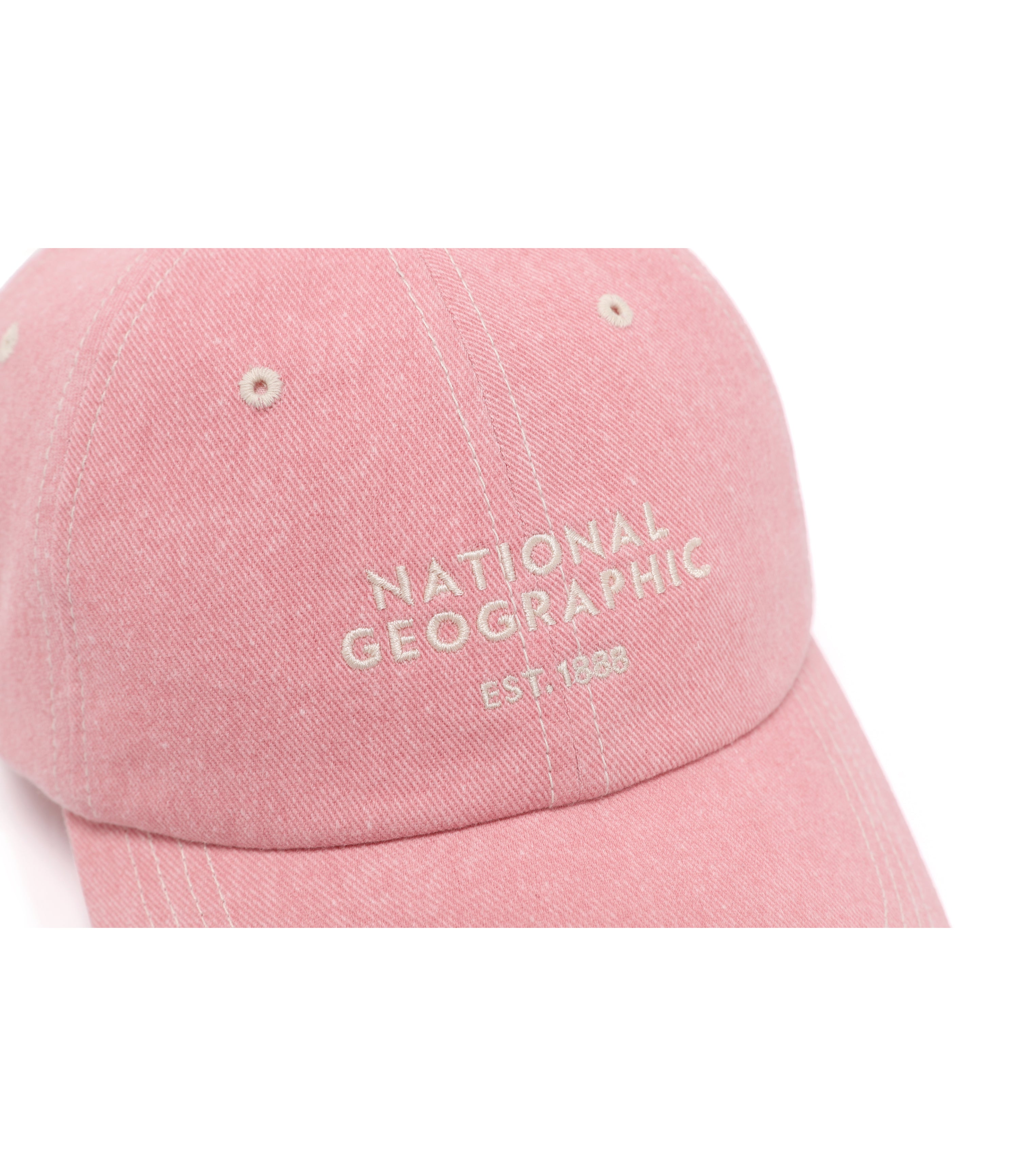 Stitch Washing Ball Cap<br>PINK