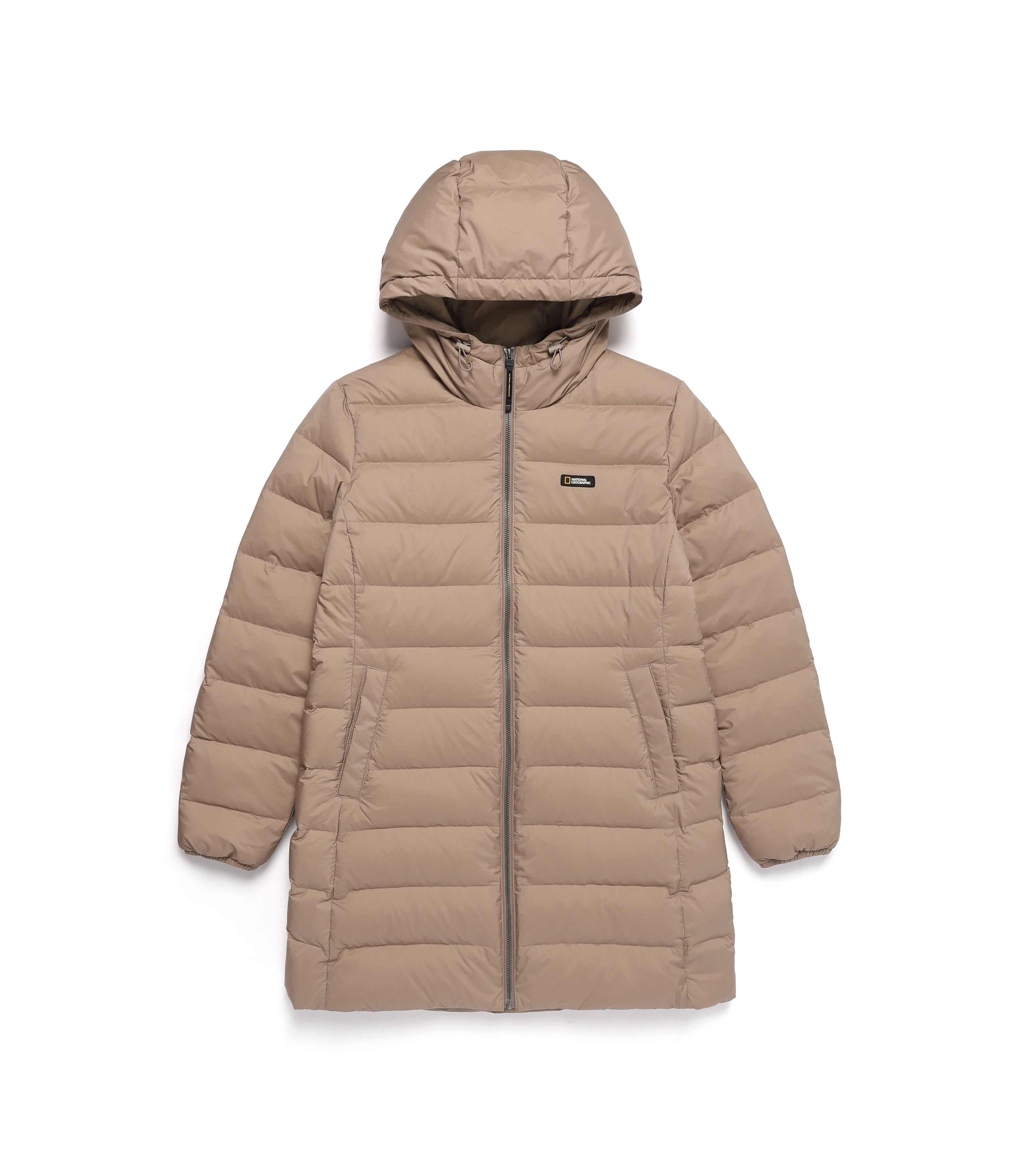 Women's MILVUS Light Mid Length Goose Down Jacket<br>BEIGE