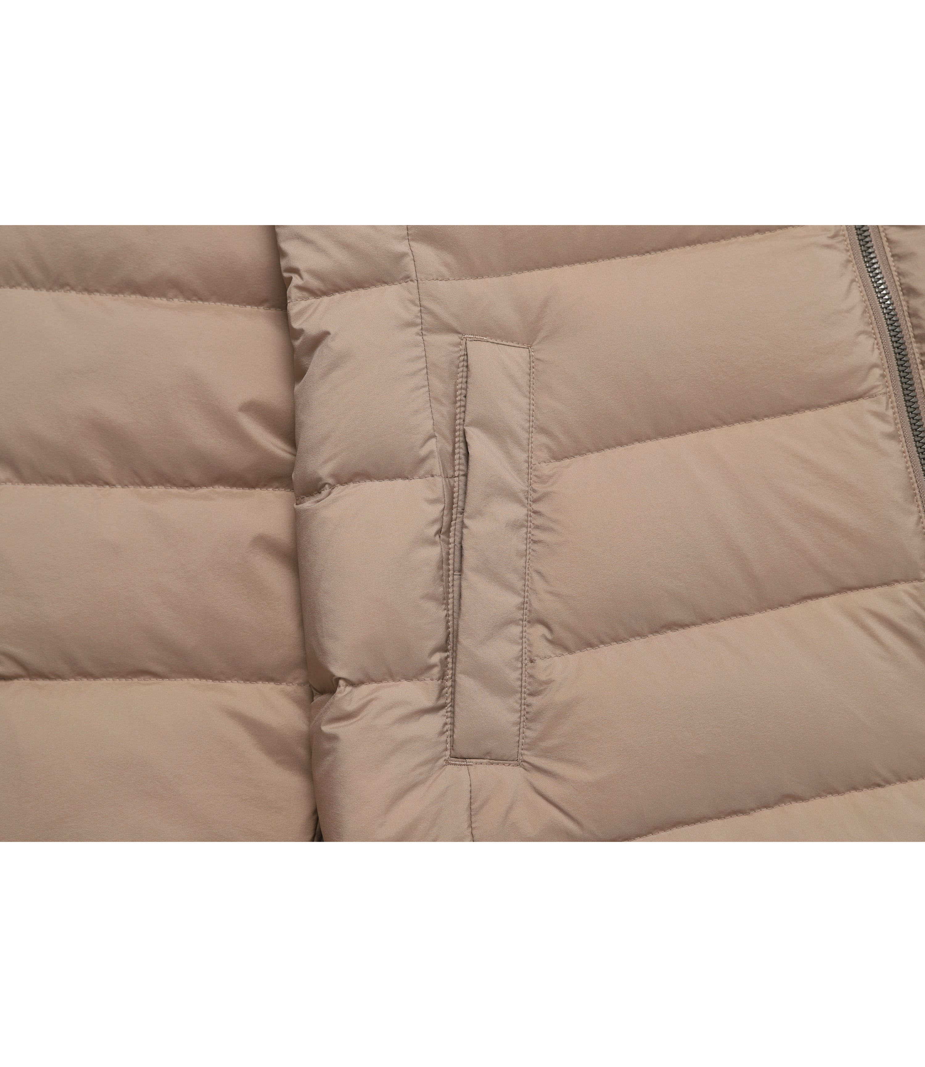 Women's MILVUS Light Mid Length Goose Down Jacket<br>BEIGE