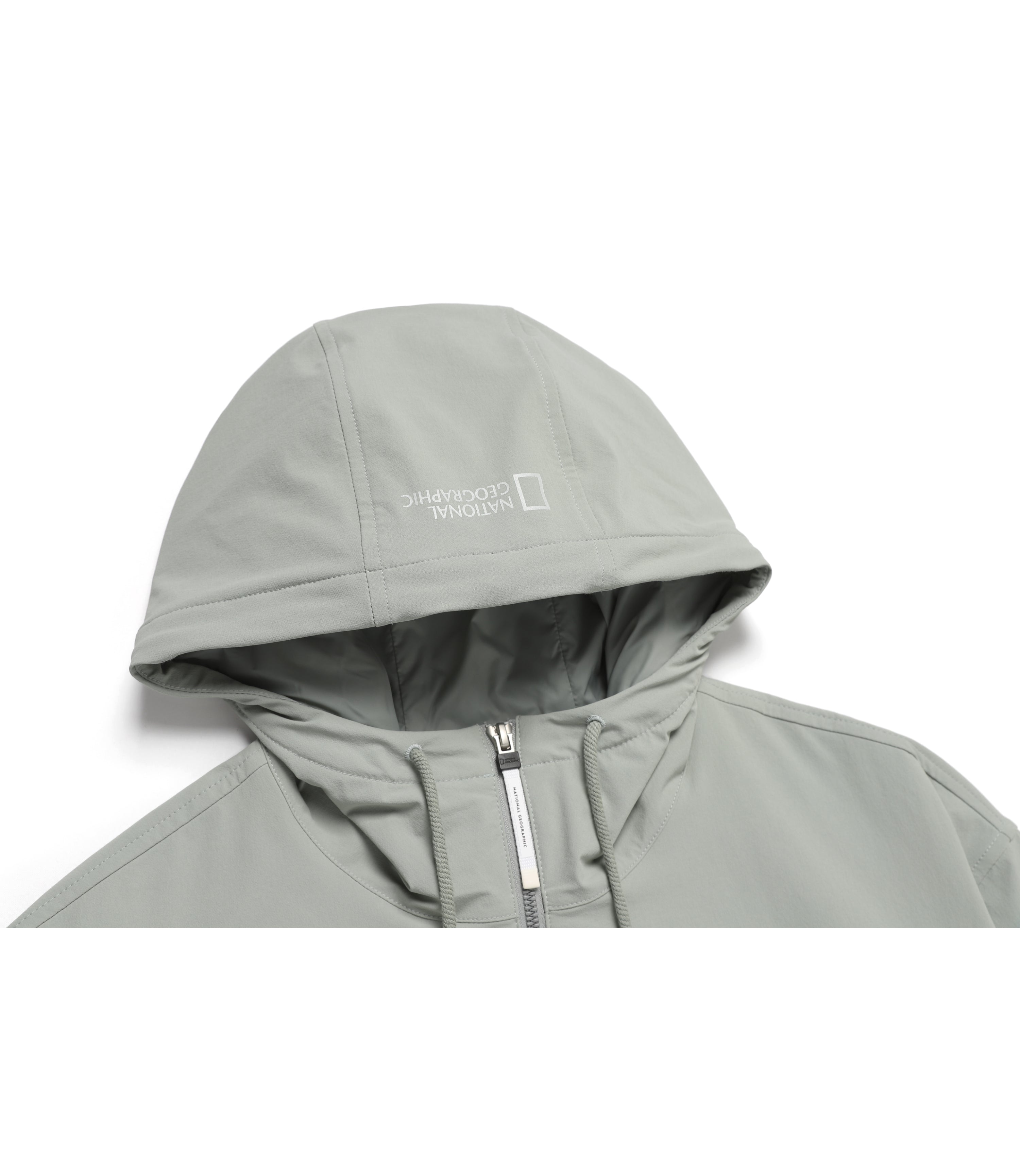 Women's Archelon Stretched Woven Hooded Zip-Up<br>LIGHT JADE