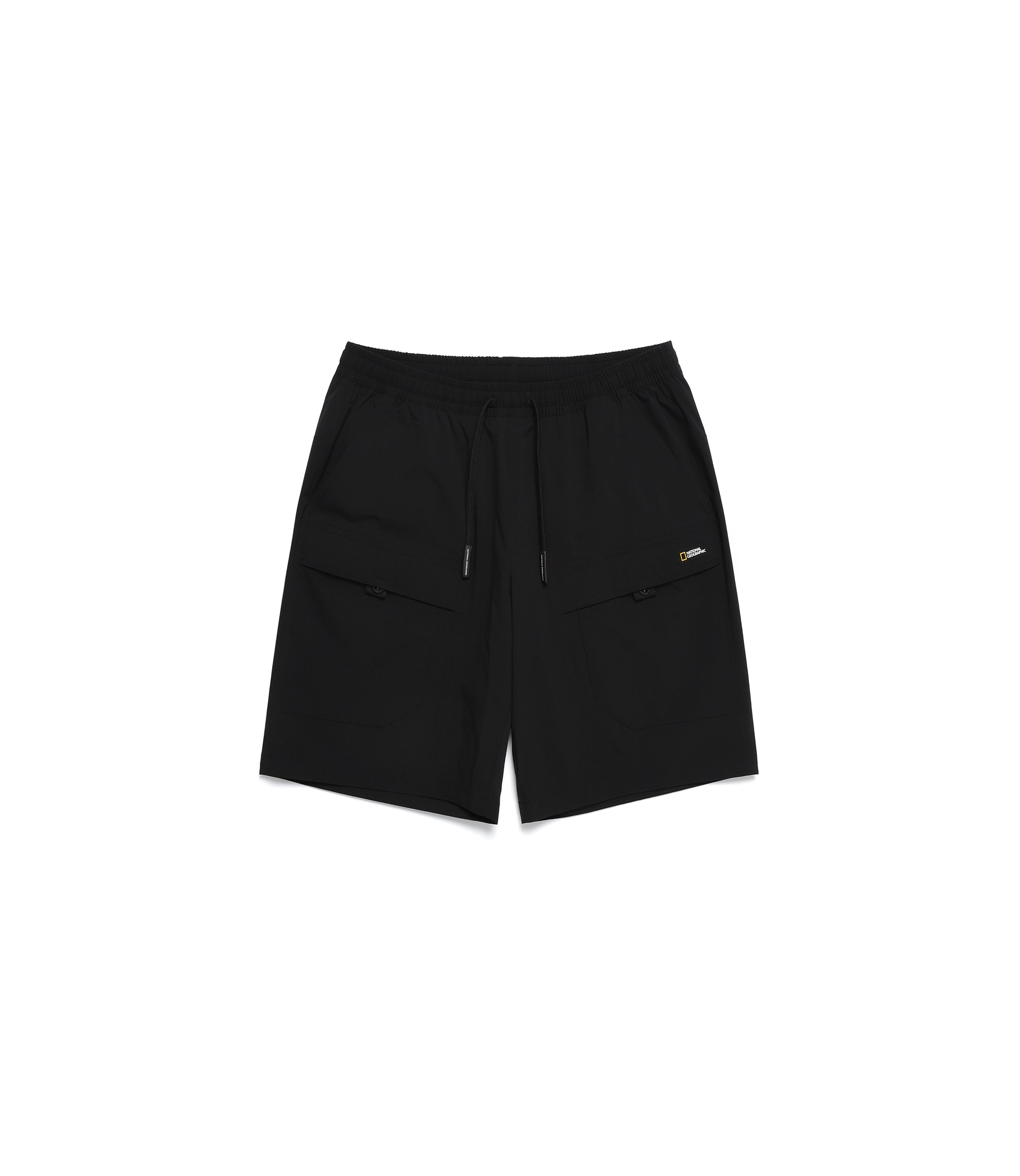 Unisex ADELIE Lightweight Woven Stretch Cargo Short Pants<br>CARBON BLACK