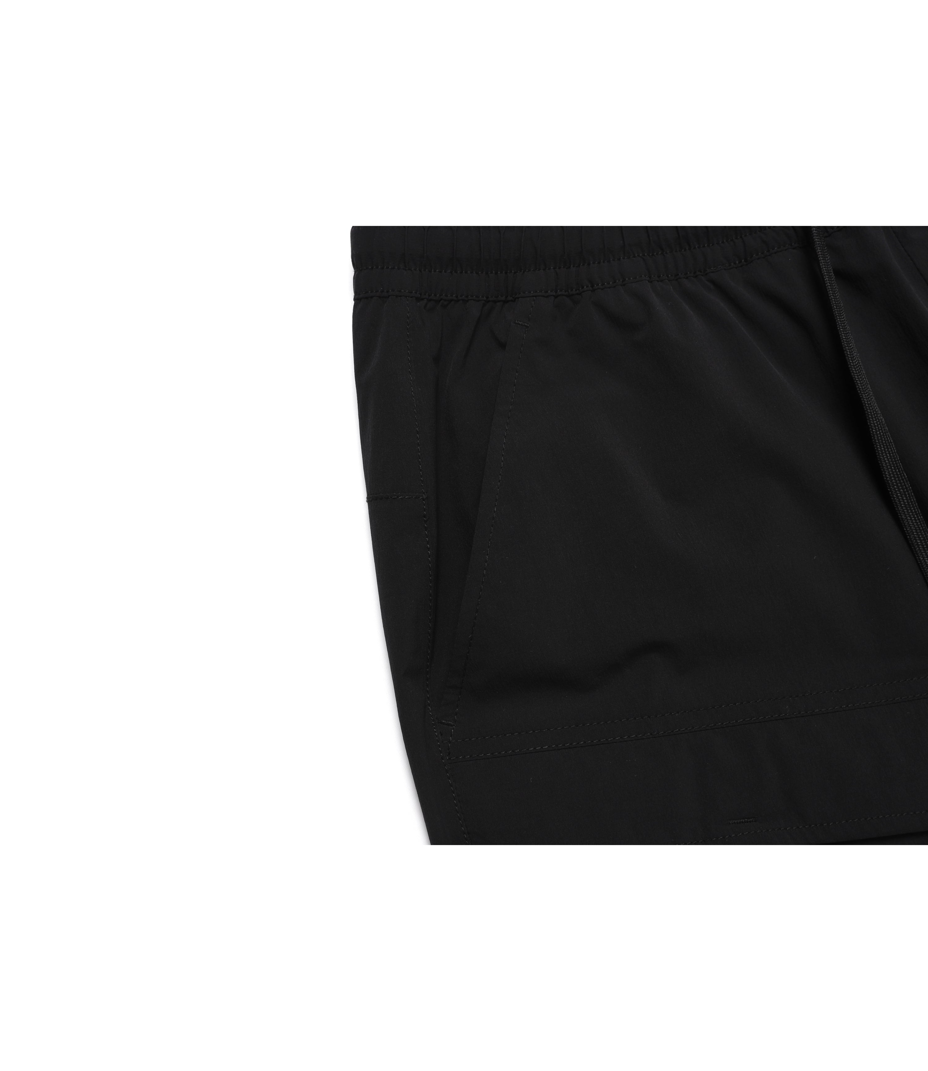 Unisex ADELIE Lightweight Woven Stretch Cargo Short Pants<br>CARBON BLACK