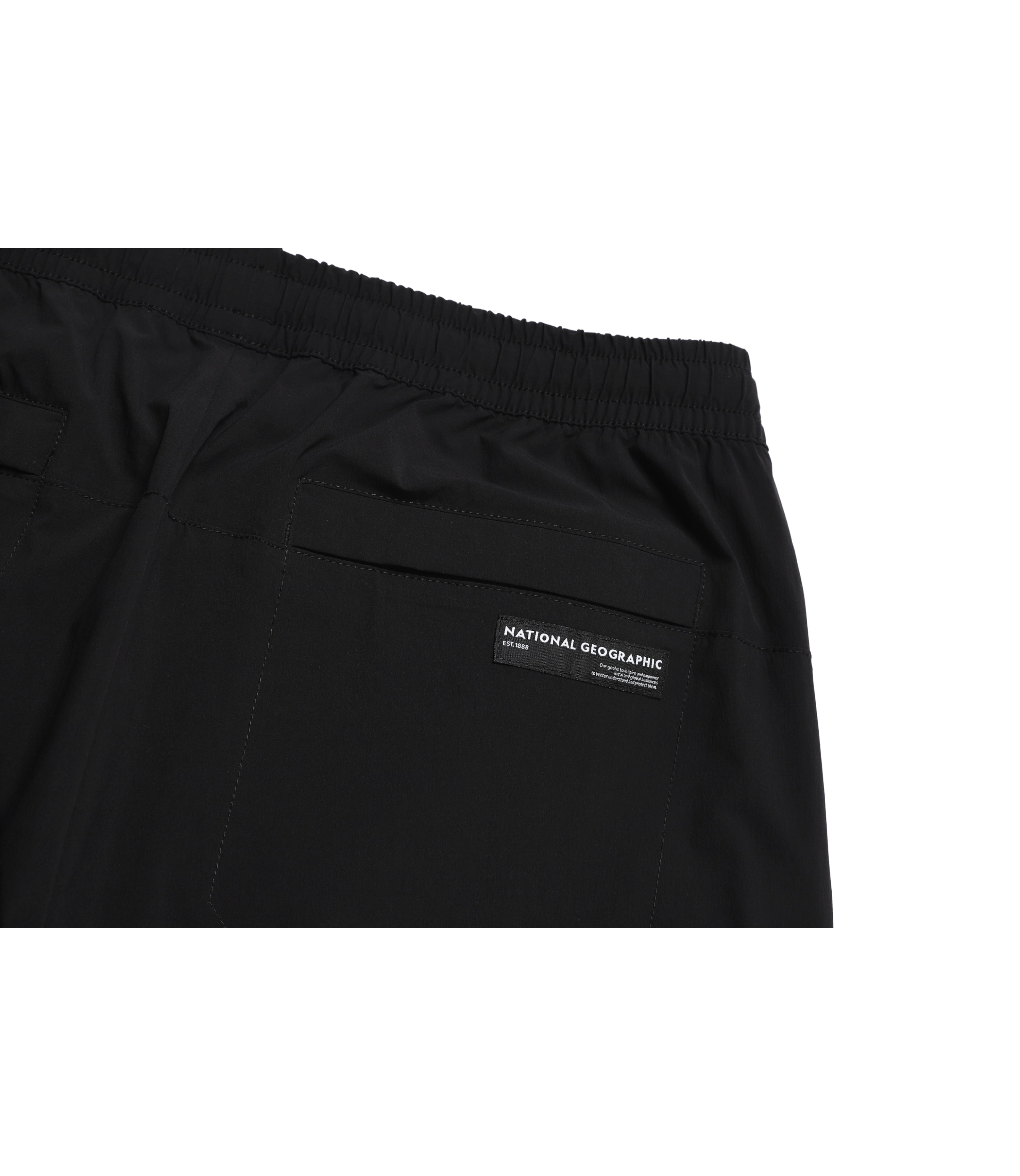 Unisex ADELIE Lightweight Woven Stretch Cargo Short Pants<br>CARBON BLACK