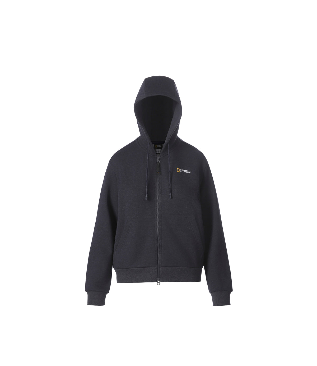 Women's Denim-Like Full Zip-Up Hoodie<br>MIDNIGHT NAVY