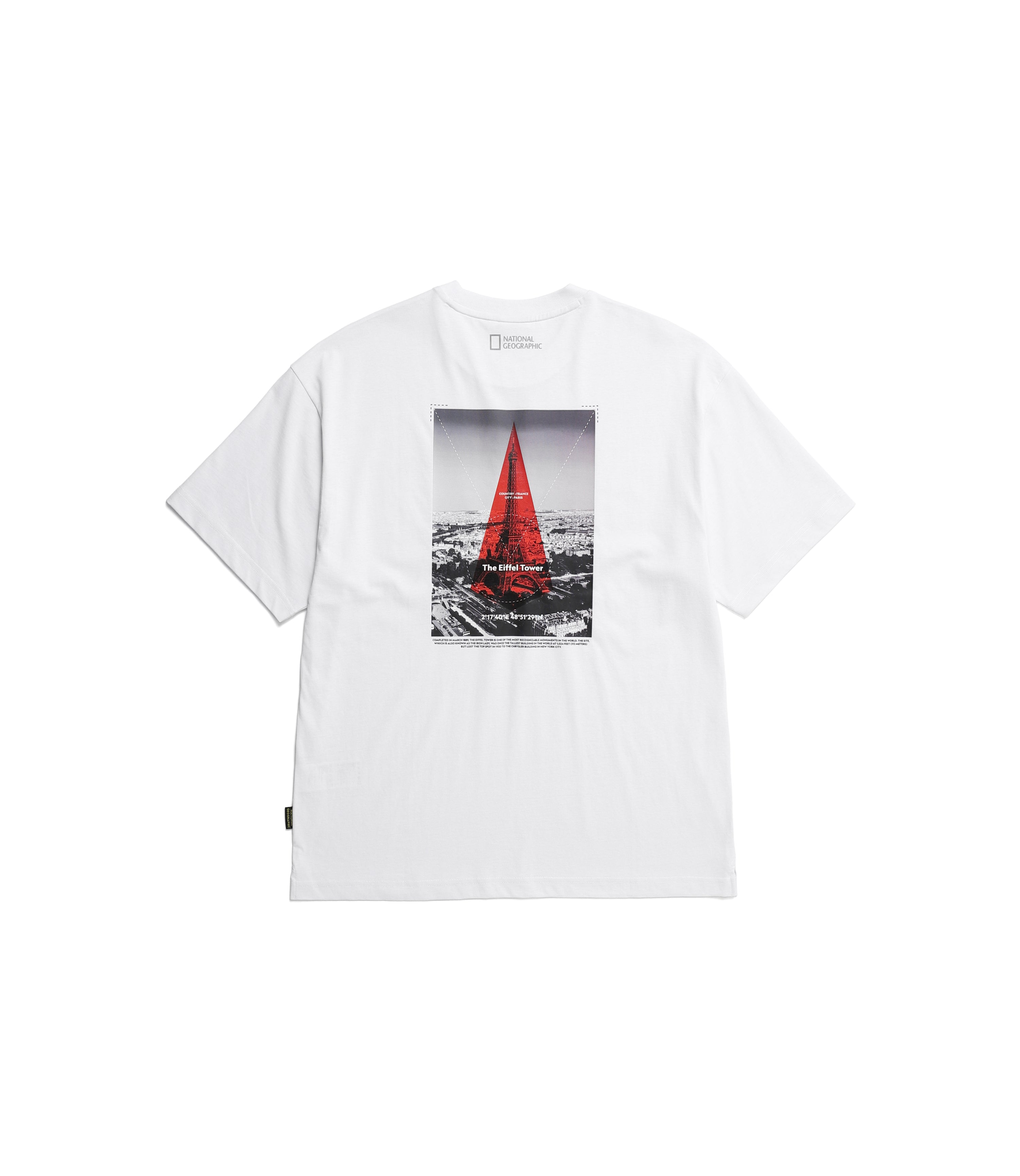 Unisex URBAN CITY Graphic Short Sleeve Tee<br>WHITE