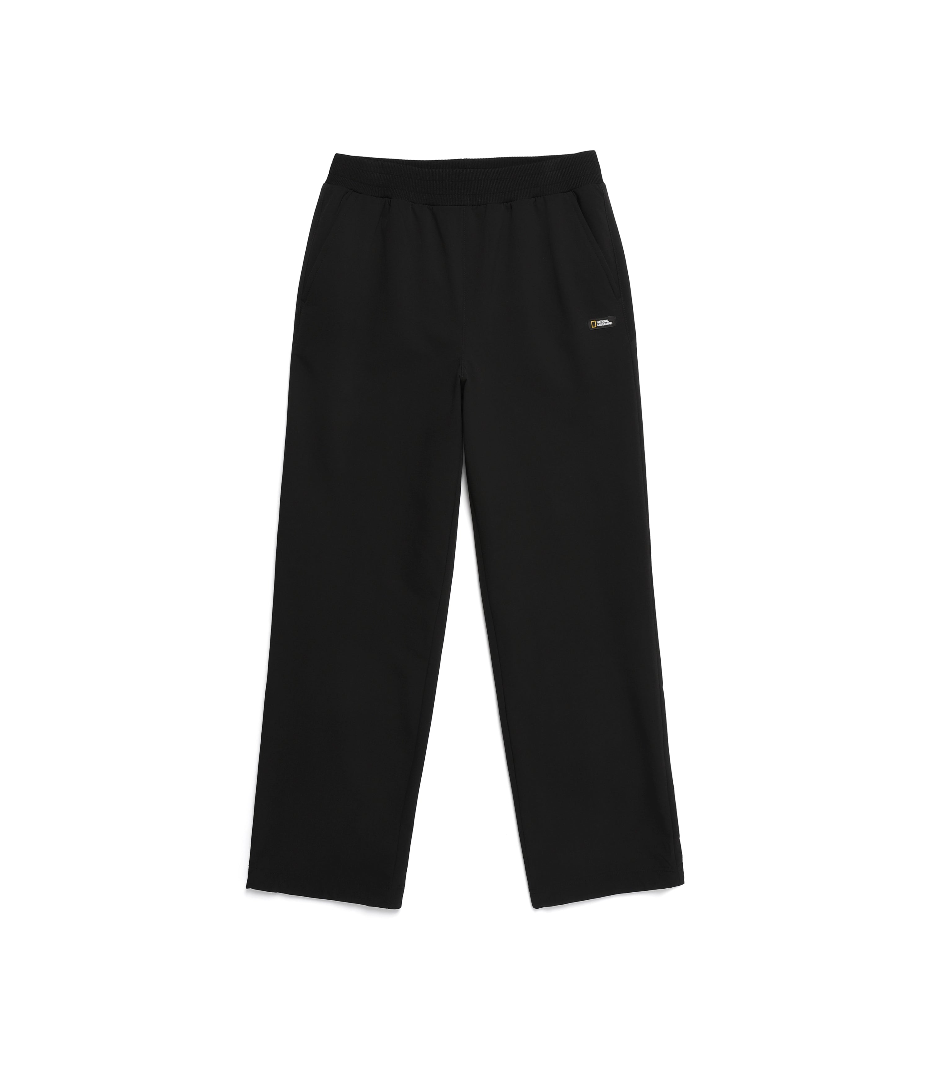 Unisex ARCHELON Brushed Woven Straight Pants<br>CARBON BLACK