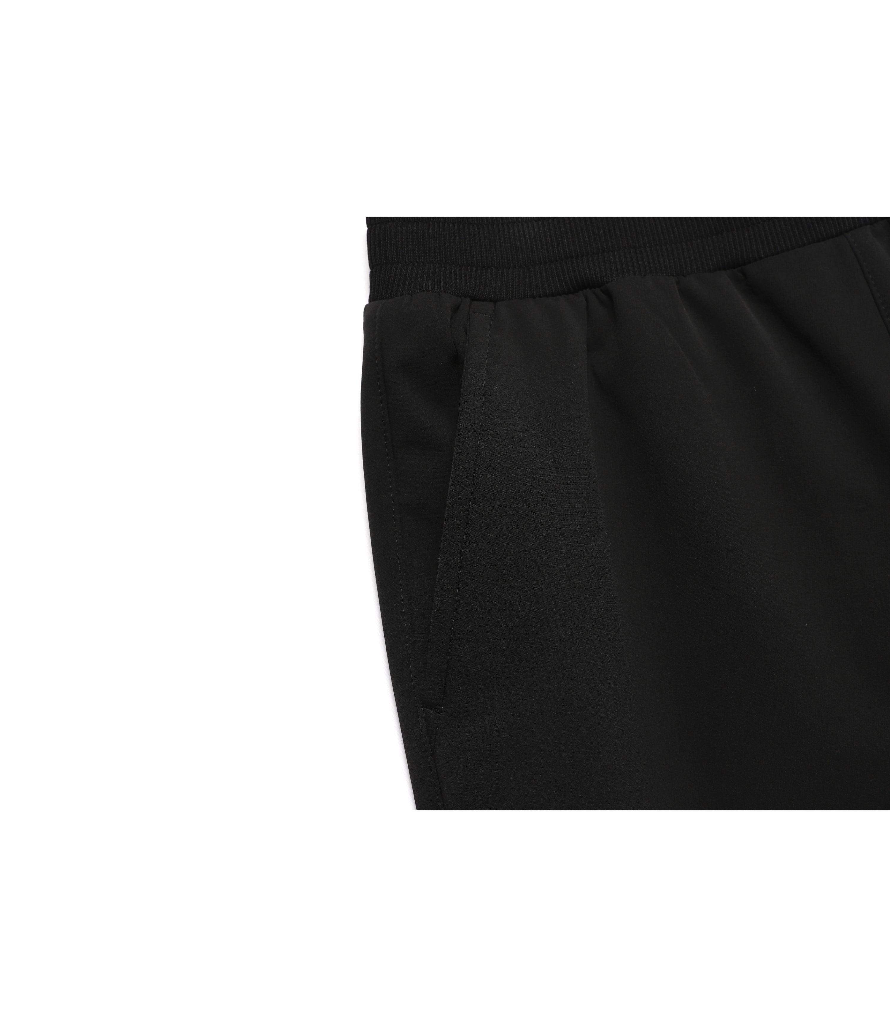 Unisex ARCHELON Brushed Woven Straight Pants<br>CARBON BLACK