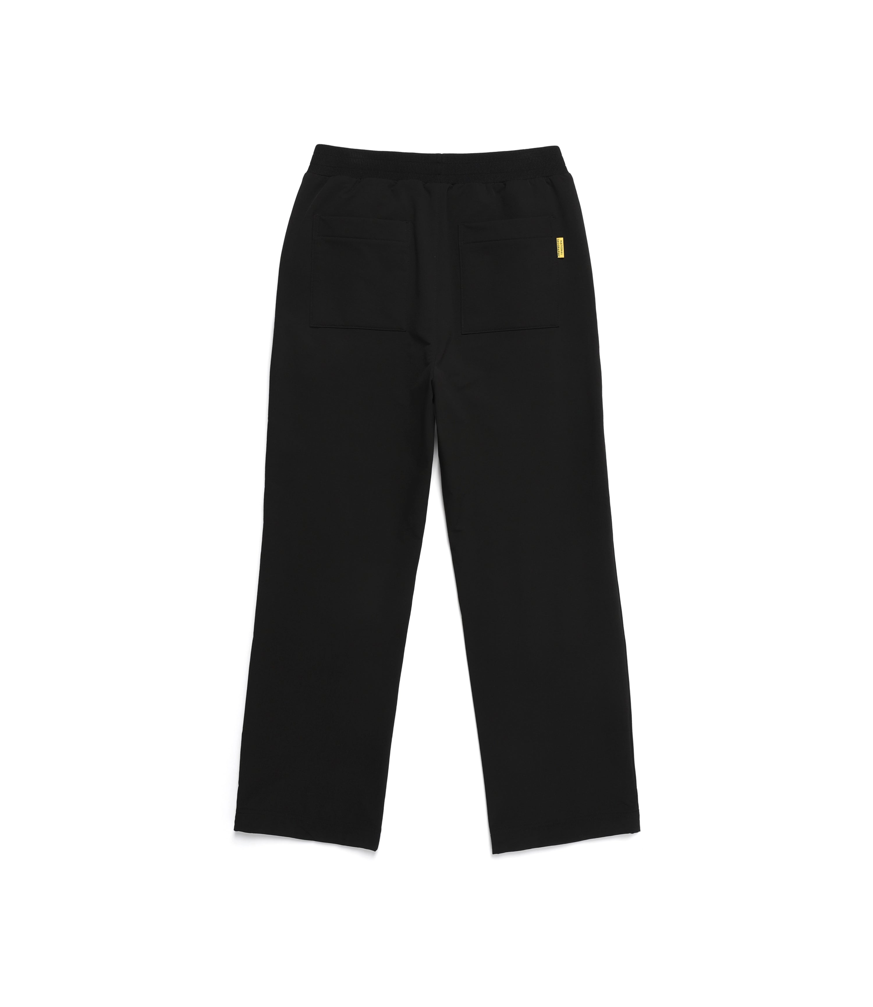 Unisex ARCHELON Brushed Woven Straight Pants<br>CARBON BLACK