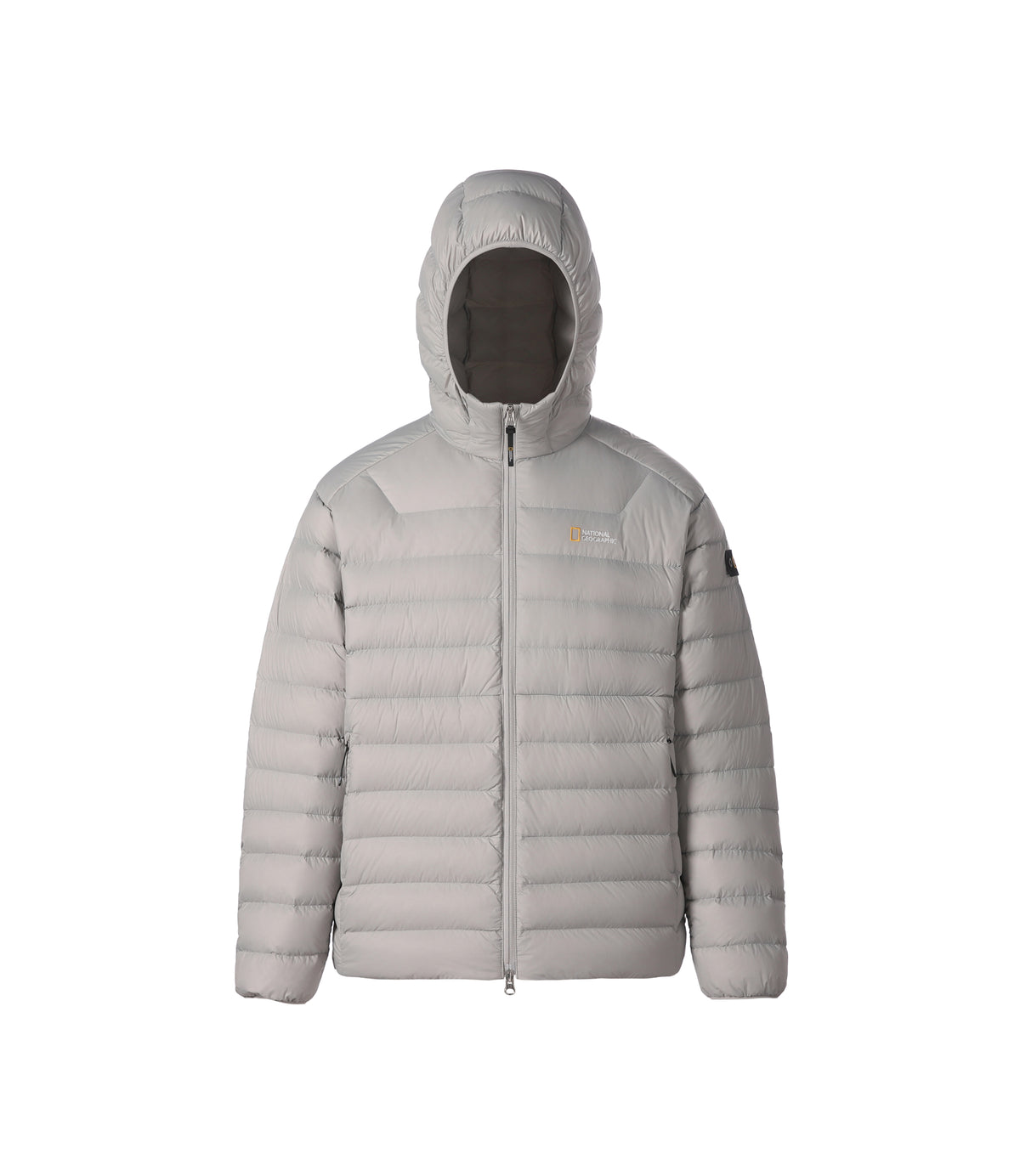 Unisex Lightpack Hooded Lightweight Duck Down Jumper<br>L/GREY