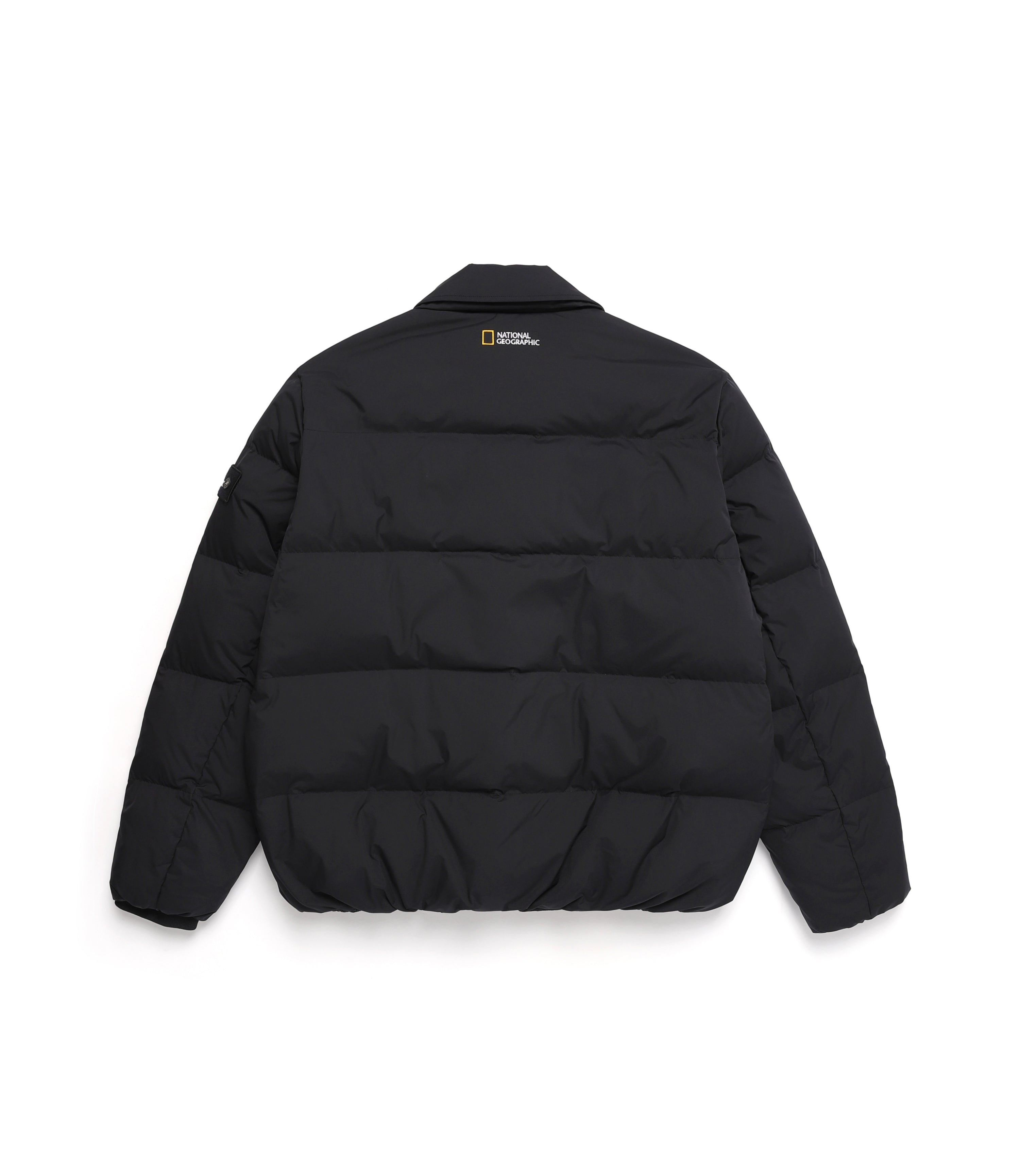 Men's Collared Light Goose Down Jacket<br>NAVY