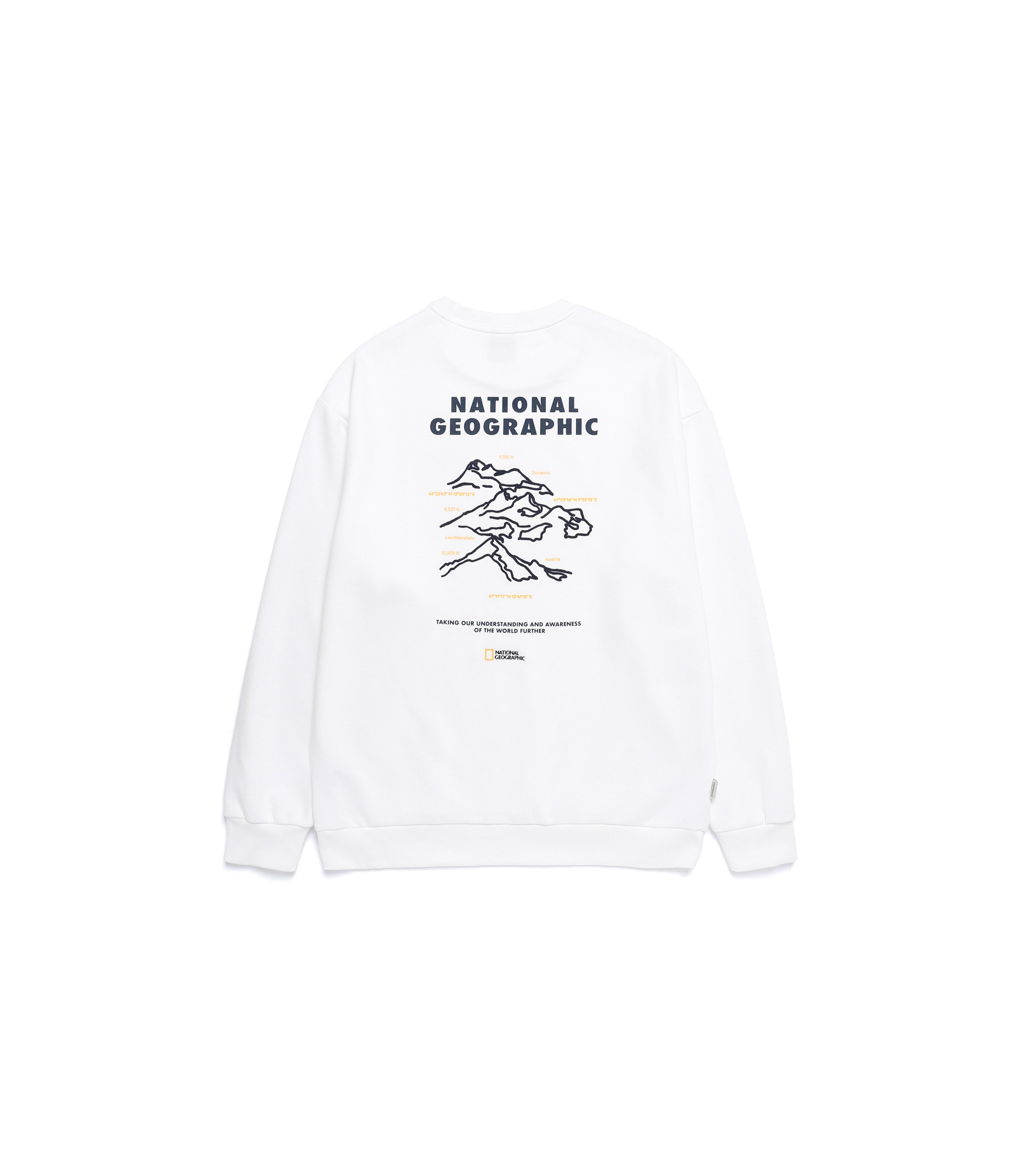 Unisex Concept Graphic Sweatshirt<br>O/WHITE