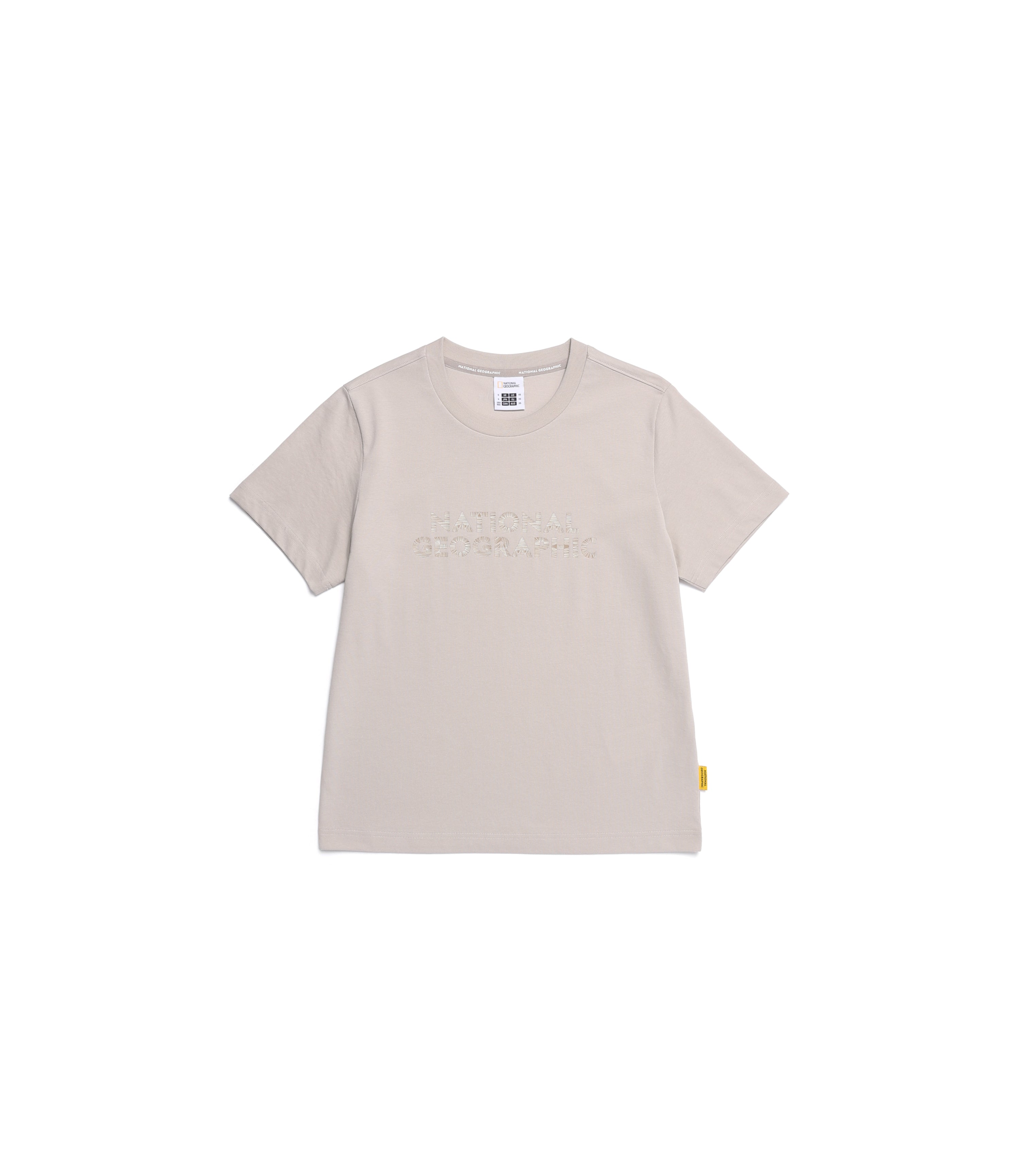 Unisex NEODY Big Logo Basic Fit Short Sleeve Tee<br>MOURNING BEIGE