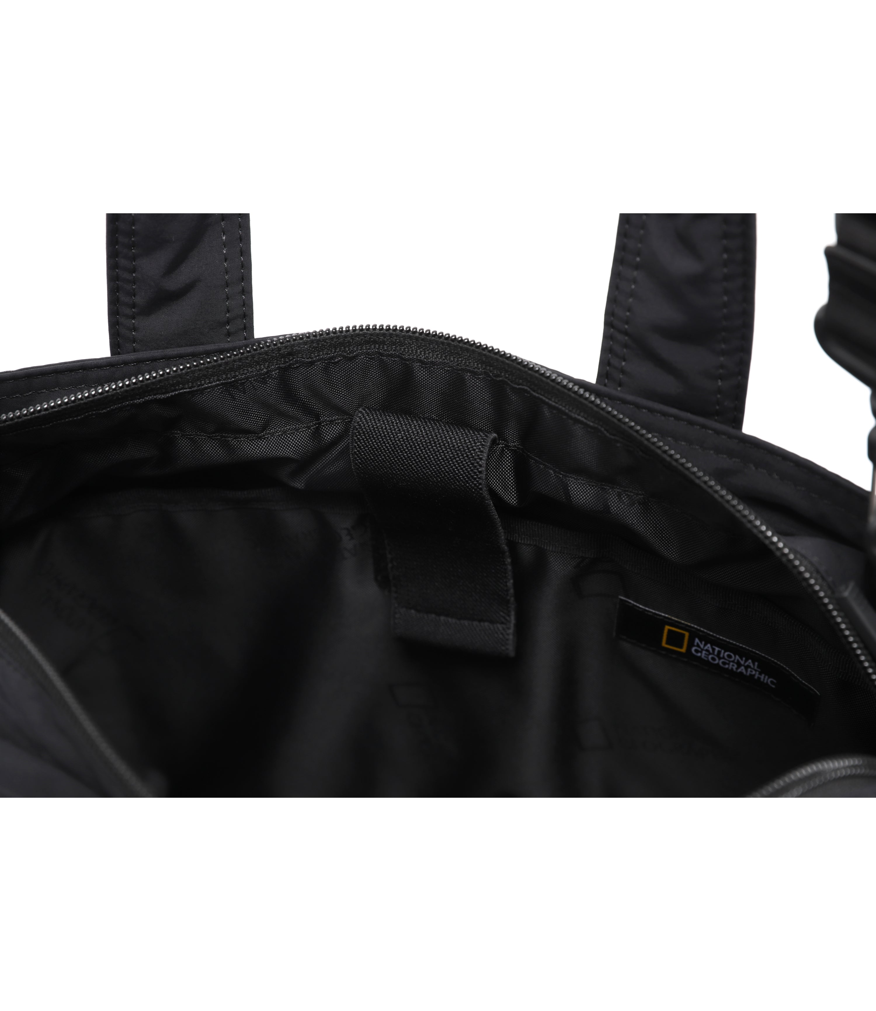 Light Wide Tote Bag<br>BLACK