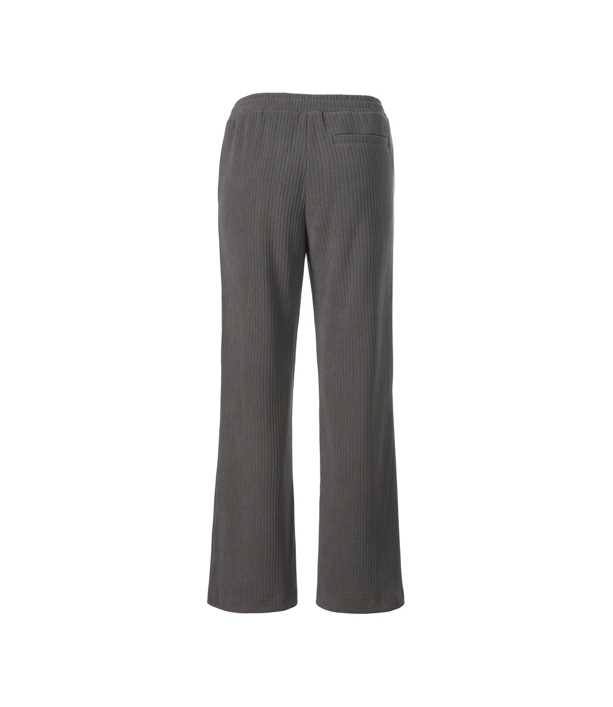 Women's Fabric-Mix Regular Fit Bootcut Pants<br>IRON GREY