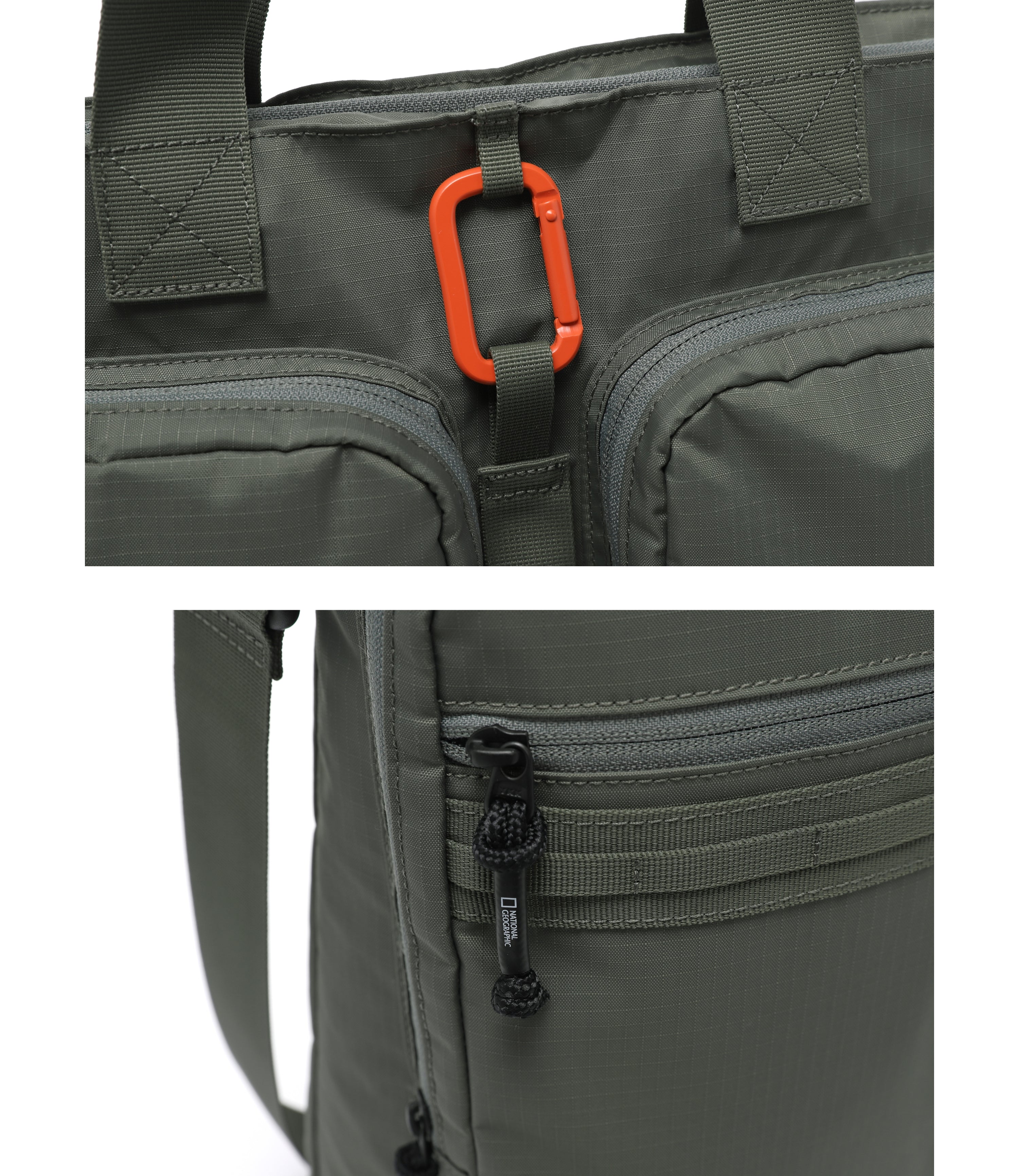 CREST Helmet Tote Bag<br>KHAKI
