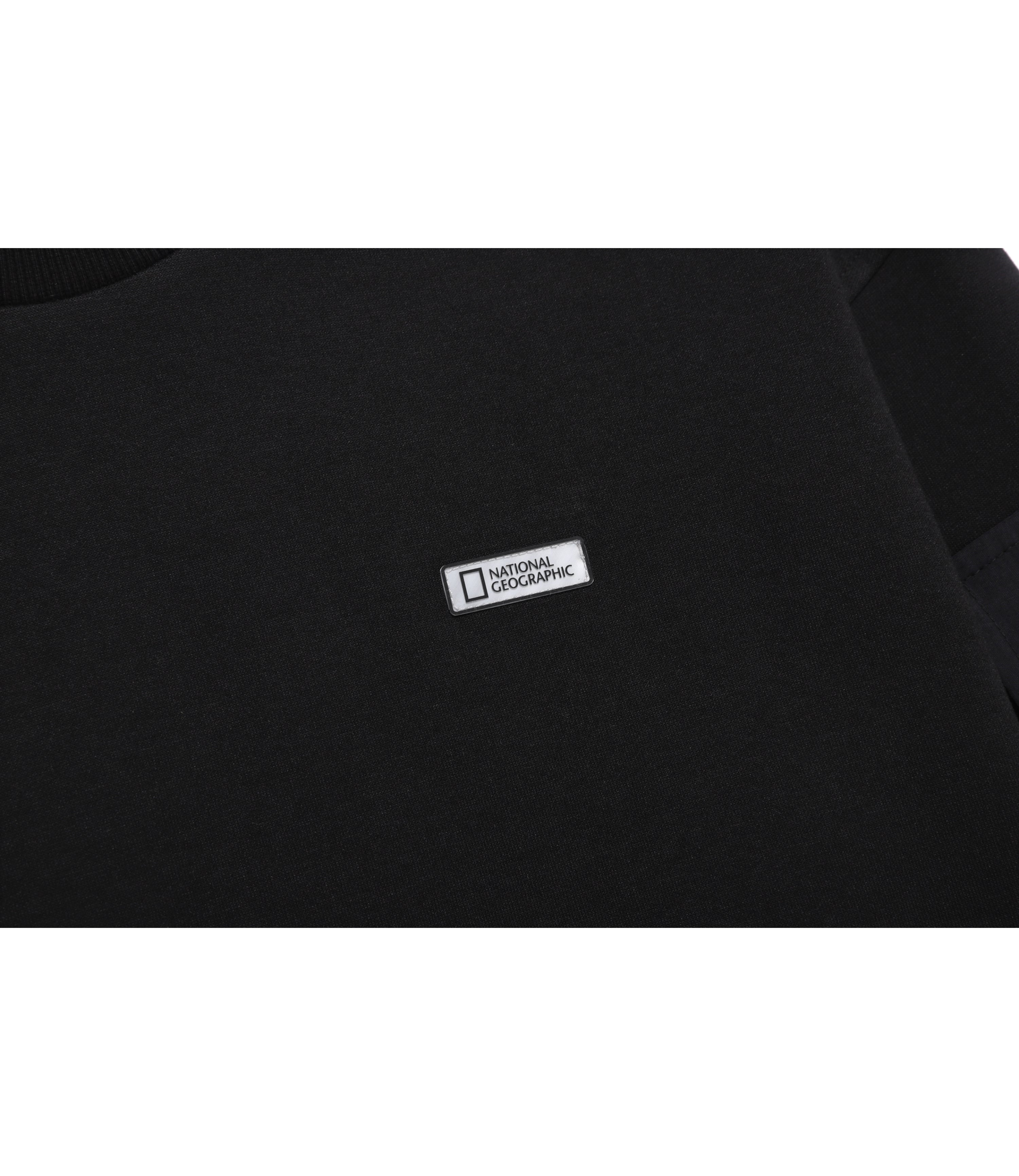 Unisex NRN Sleeve Pocket Semi-Over Fit Sweatshirt<br>CARBON BLACK