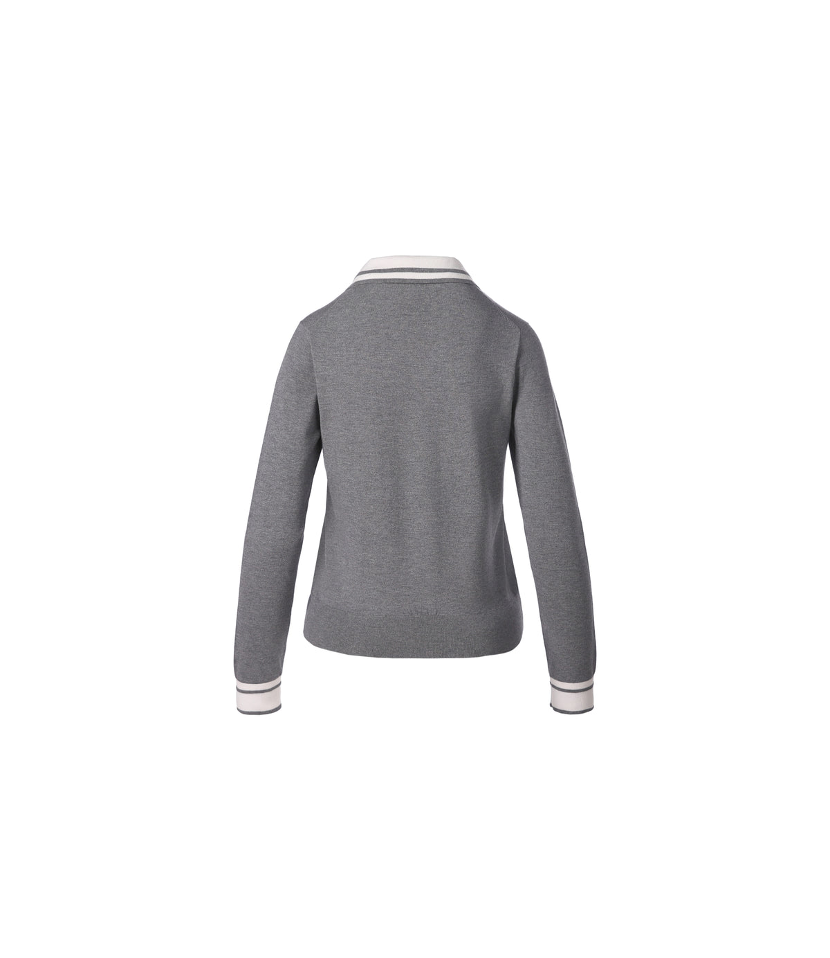 Women's Wool Blend Collared Knit<br>IRON GREY