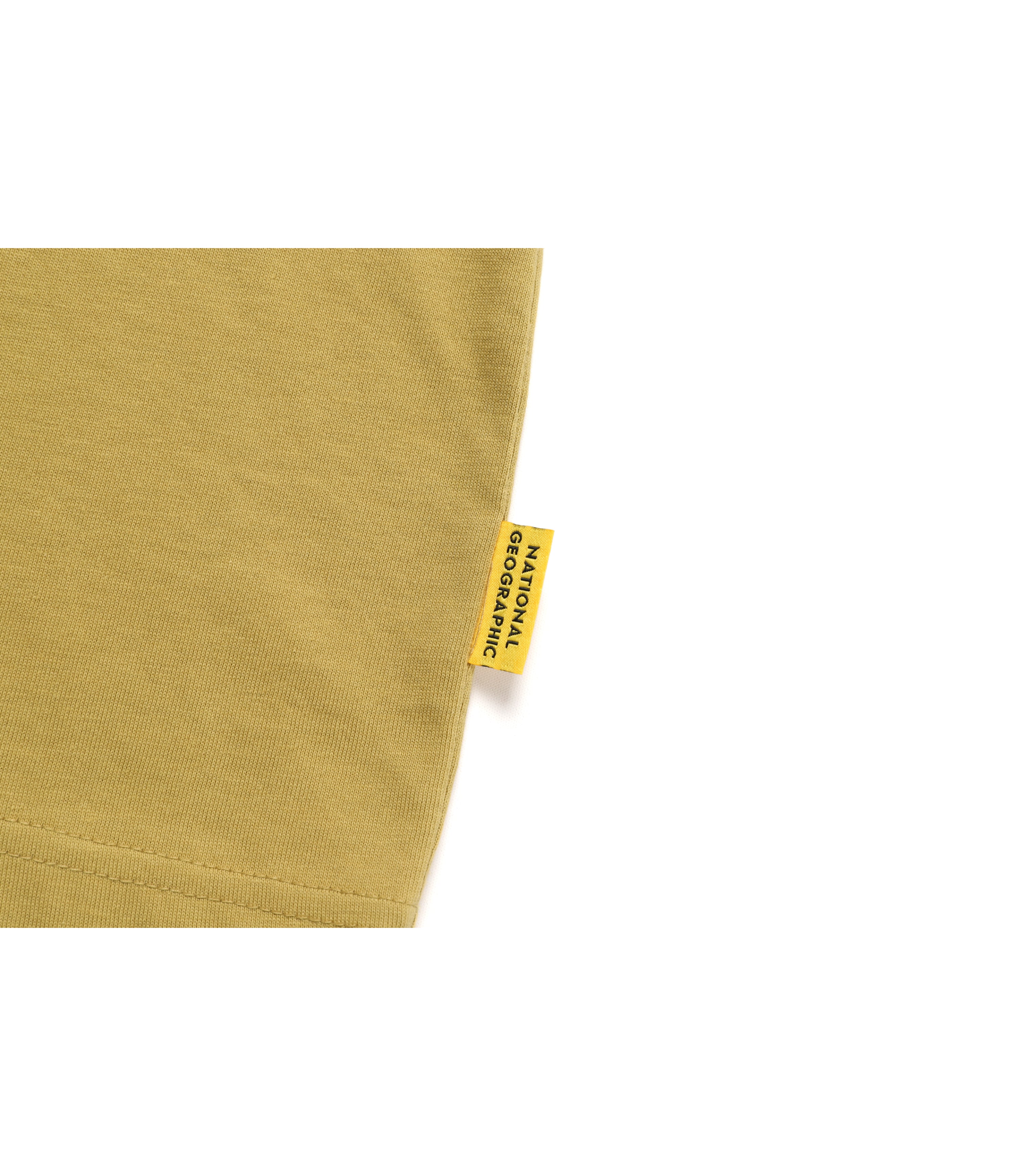 Unisex NEODY Semi-Over Fit Bear Wappen Tee<br>GREEN OLIVE
