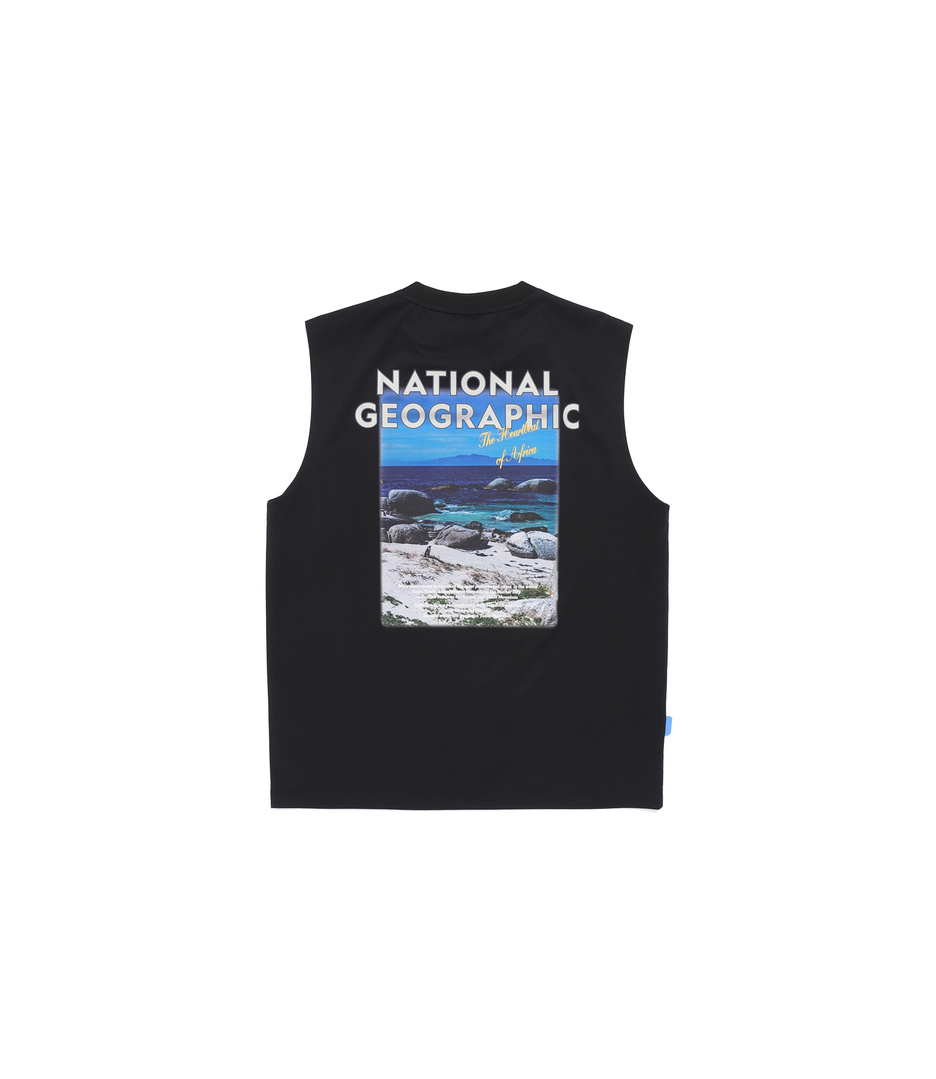 Men's Crow Sorona Cool Touch Graphic Semi-Overfit Sleeveless Tee<br>BLACK