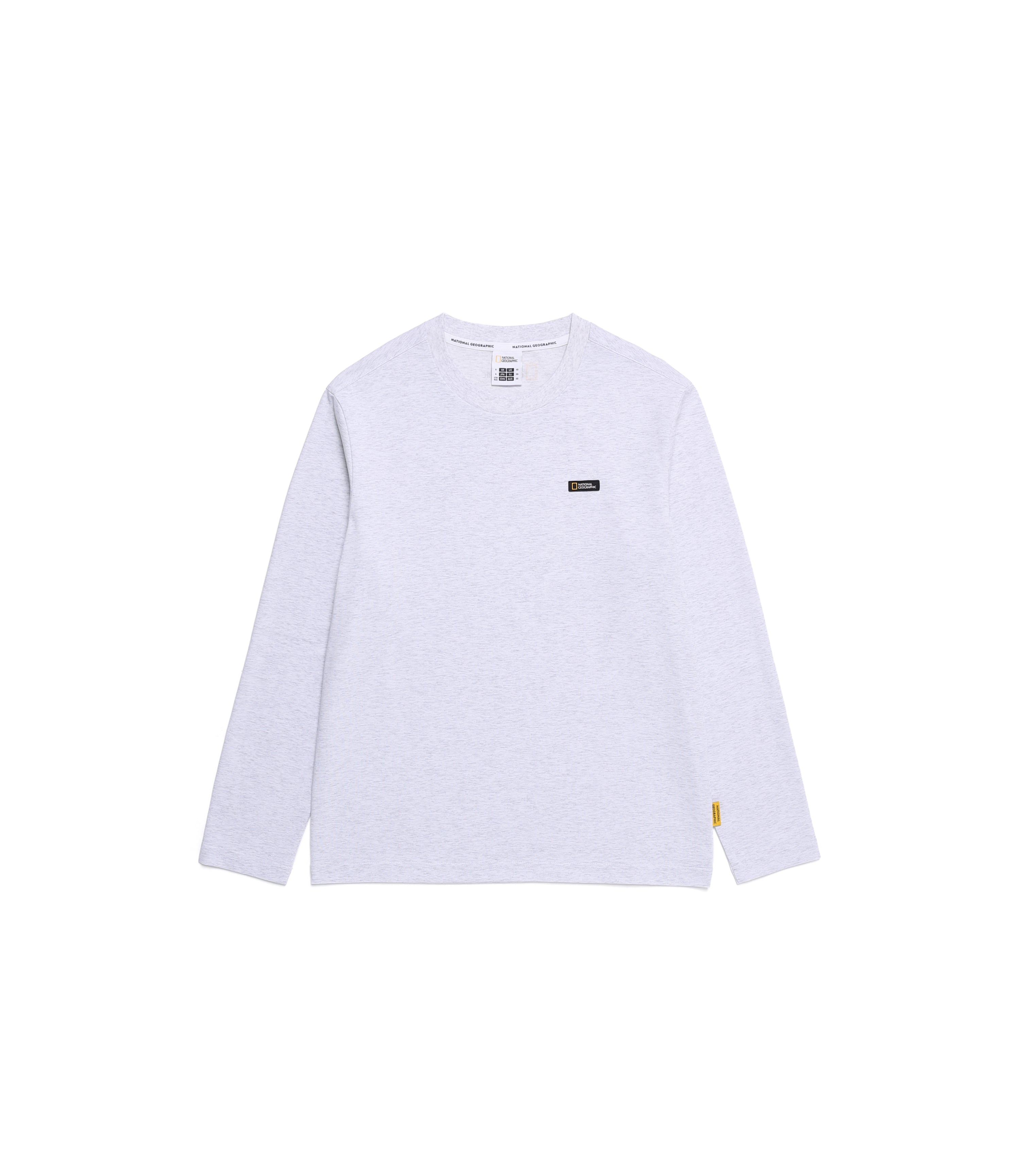 Unisex NEODY Logo Basic Fit Long Sleeve Tee<br>M/IVORY