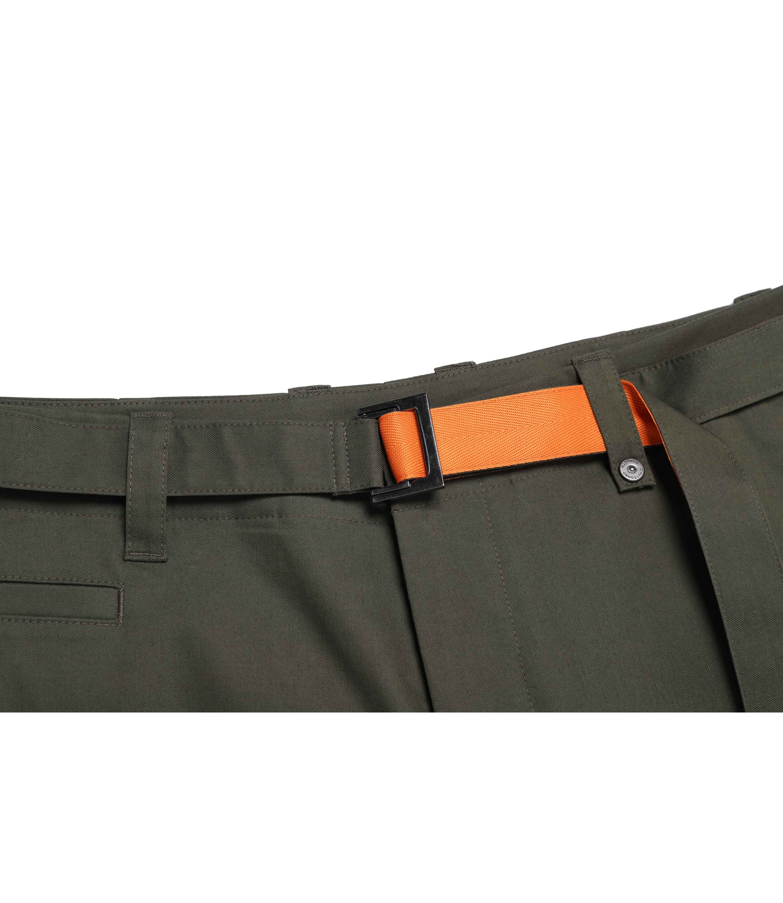 Men's NRN Belted Pants<br>OLIVE KHAKI