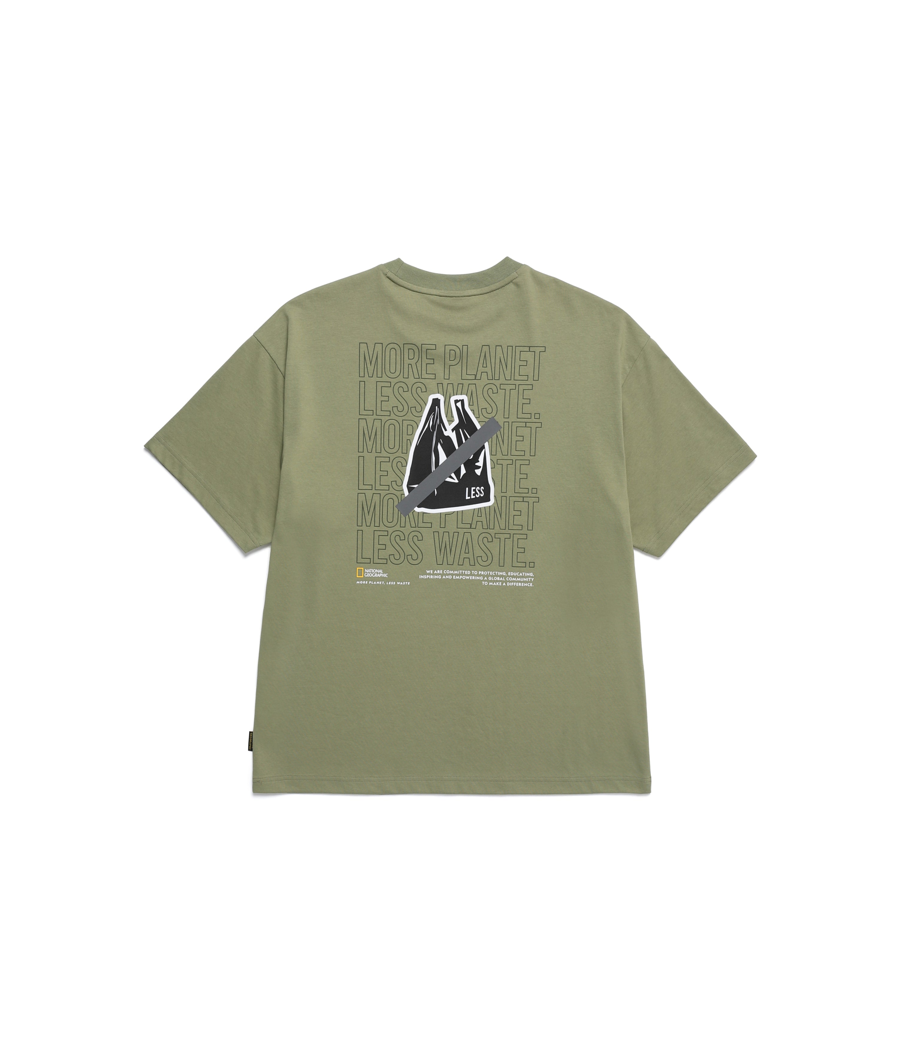 Unisex Graphic Short Sleeve Tee<br>LICHEN KHAKI
