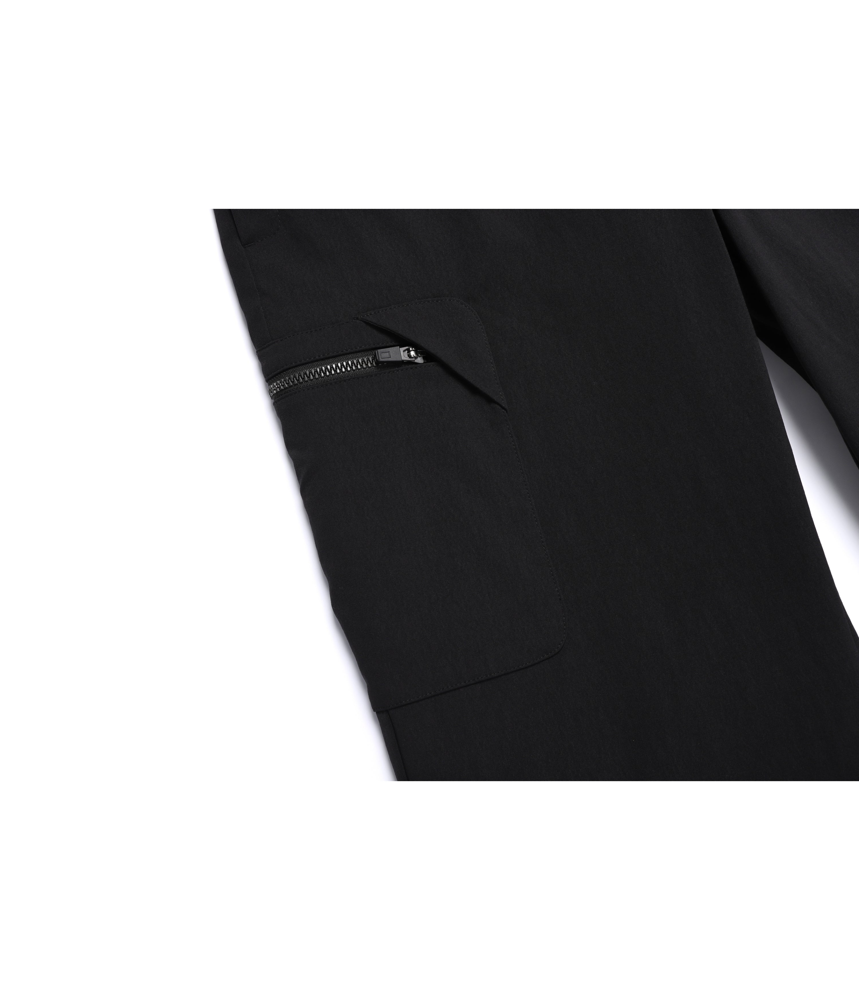 Men's Cargo Semi Loose Straight Pants<br>BLACK