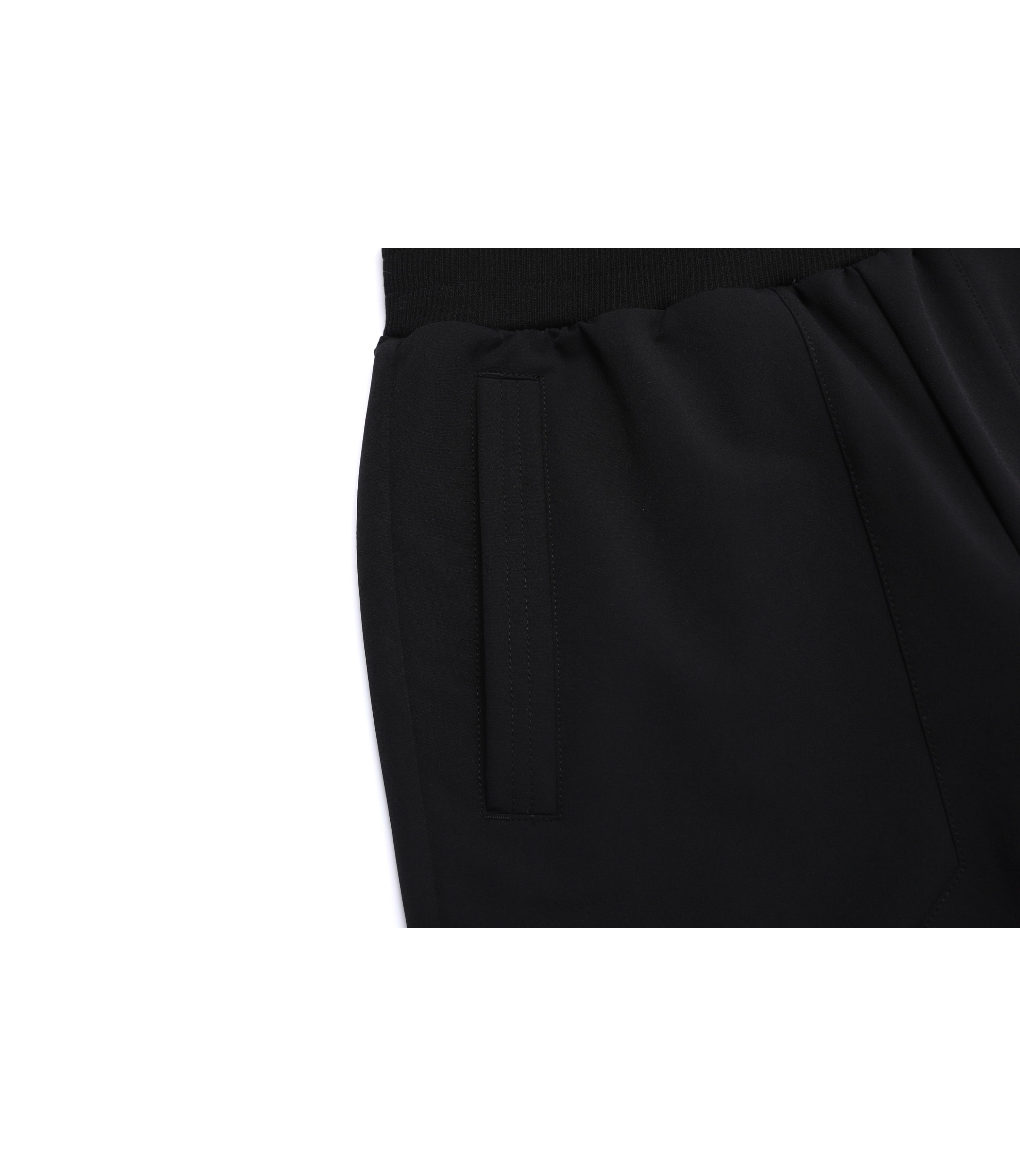 Unisex ARCHELON Double Warm Brushed Woven Pants<br>BLACK