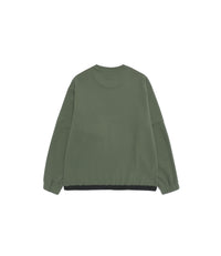 Men's NRN Hybrid Semi-Oversized Pocket Sweatshirt<br>MILITARY KHAKI