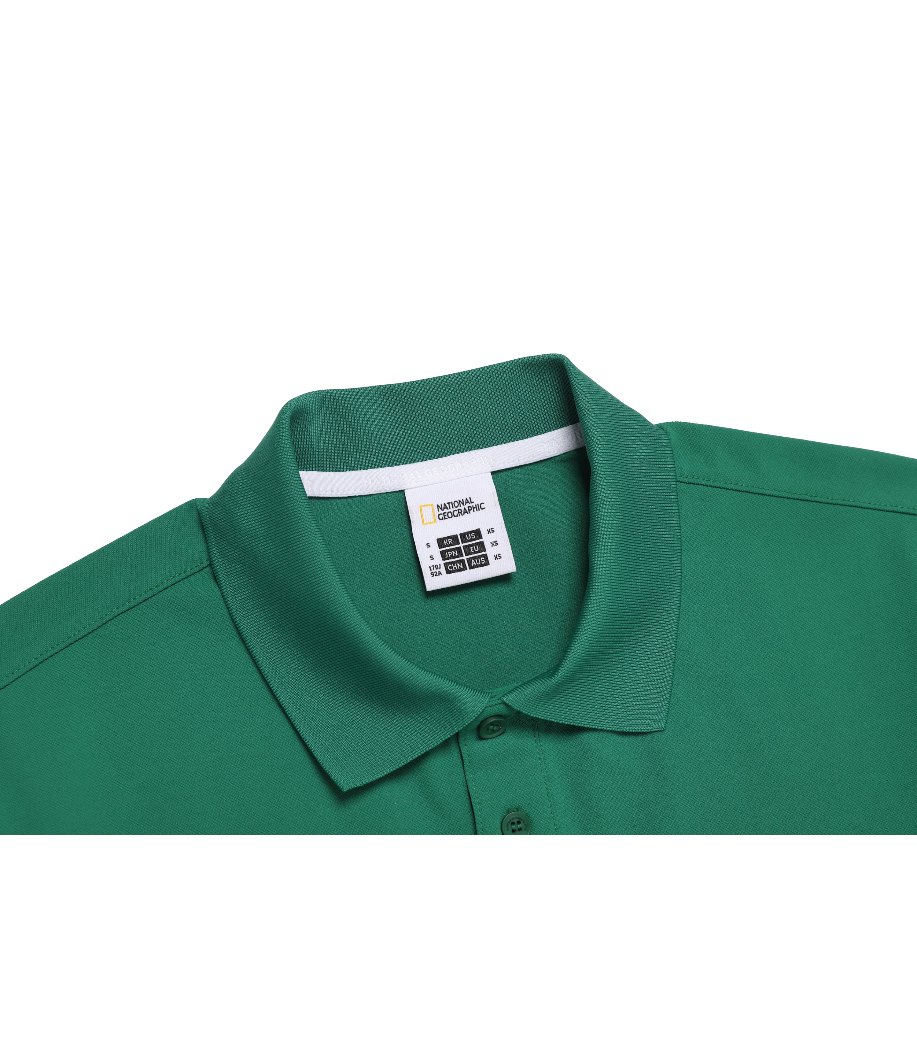 Unisex Caridi Pique Short Sleeve Collar Tee<br>GREEN HILLS