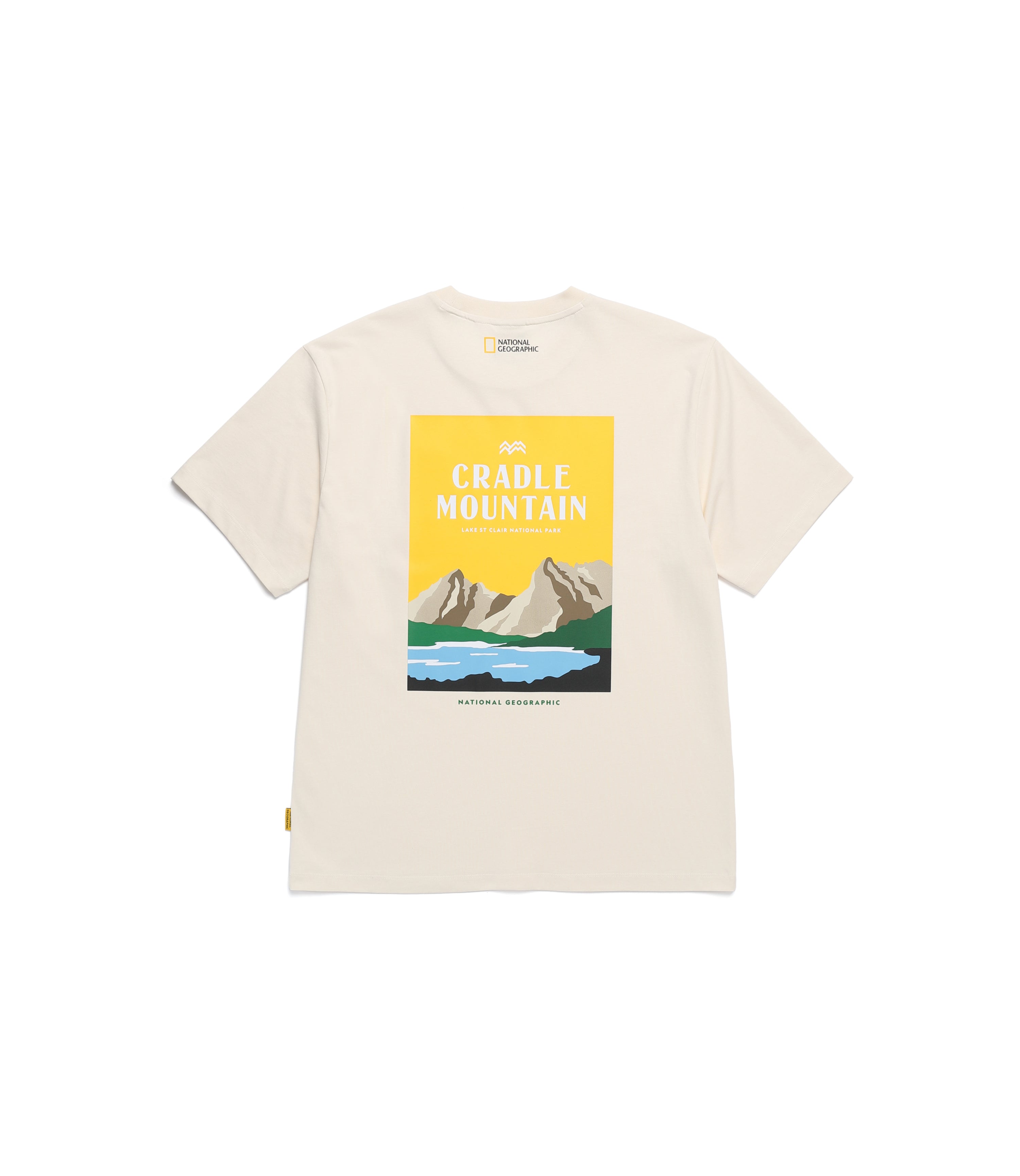 Unisex Mountain Graphic REGEN ASKIN Short Sleeve Tee<br>BUTTER