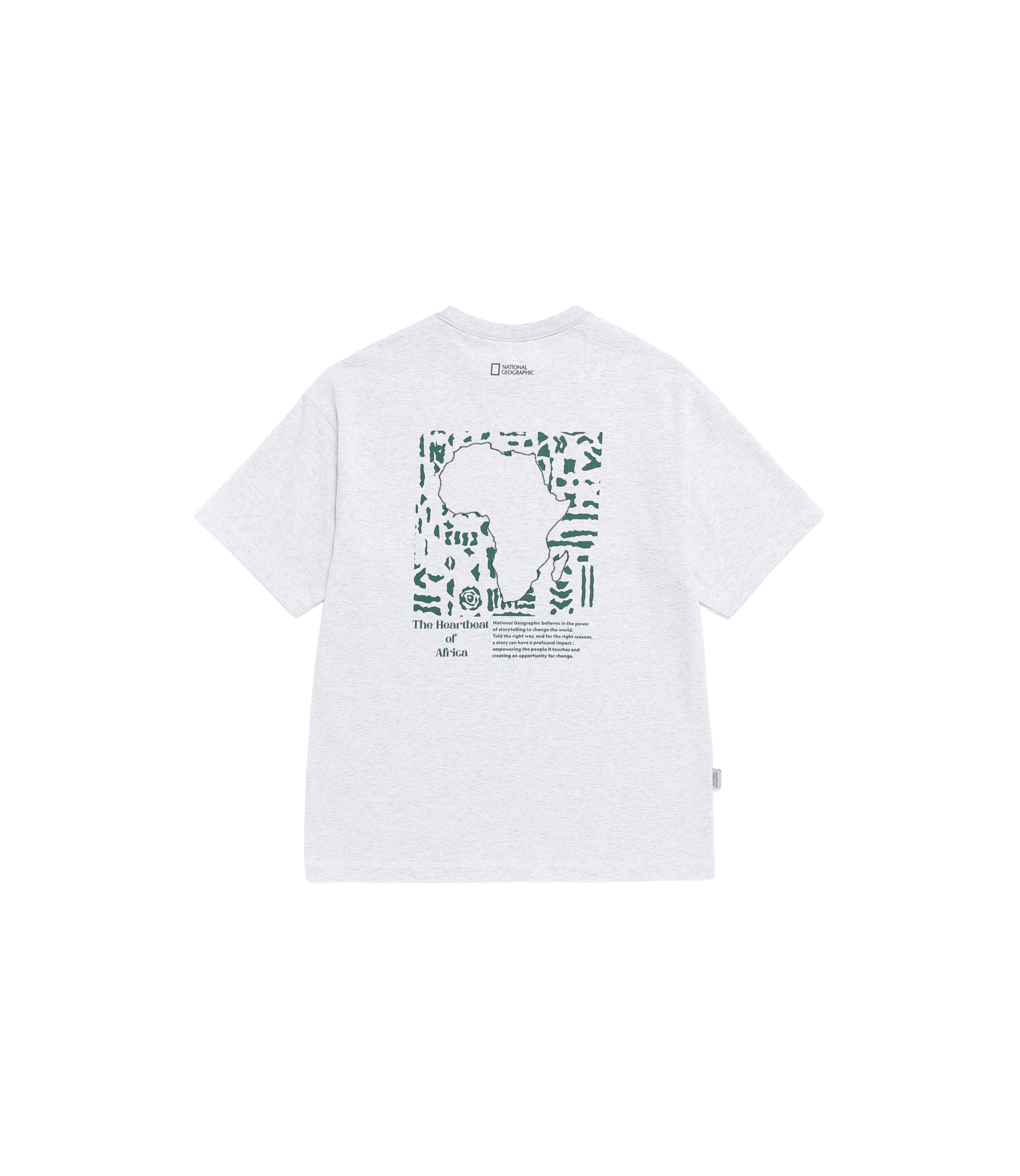 Unisex AVIS Aerosilver Graphic Semi-Overfit Gusset Detail Short Sleeve<br>LM/GREY