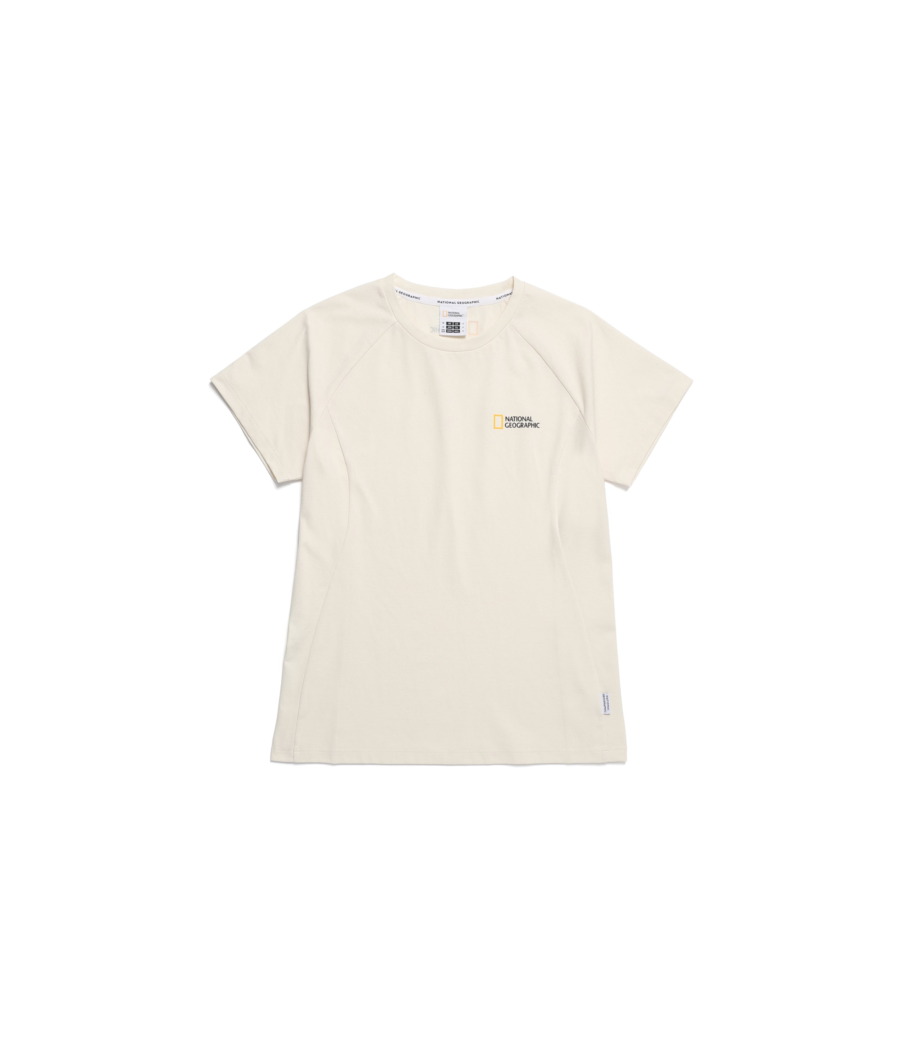 Women's CROW Coolmax Small Logo Short Sleeve Tee<br>CRYSTAL BEIGE