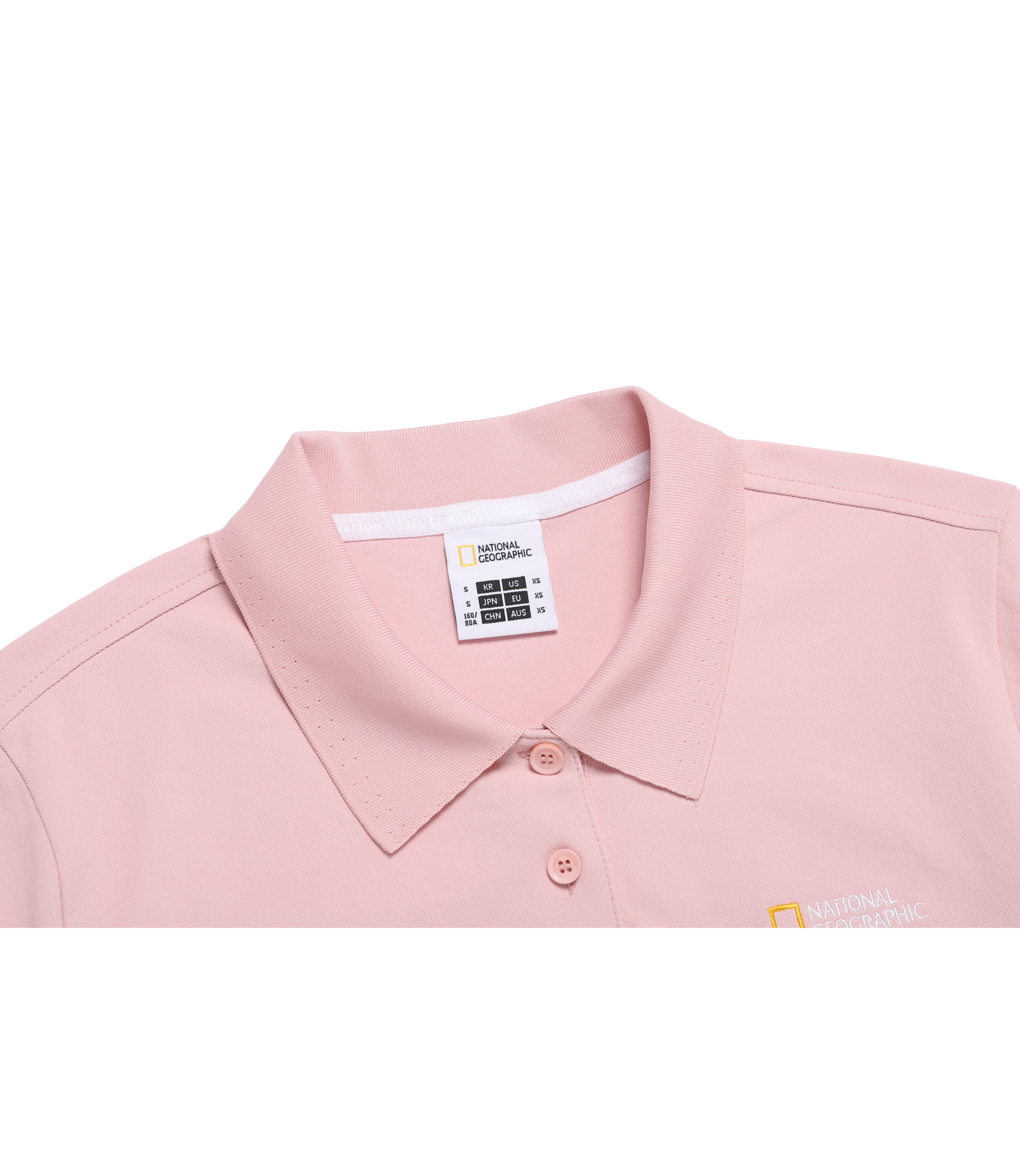 Women's Caridi Pique Short Sleeve Collar Tee<br>SILVER PINK