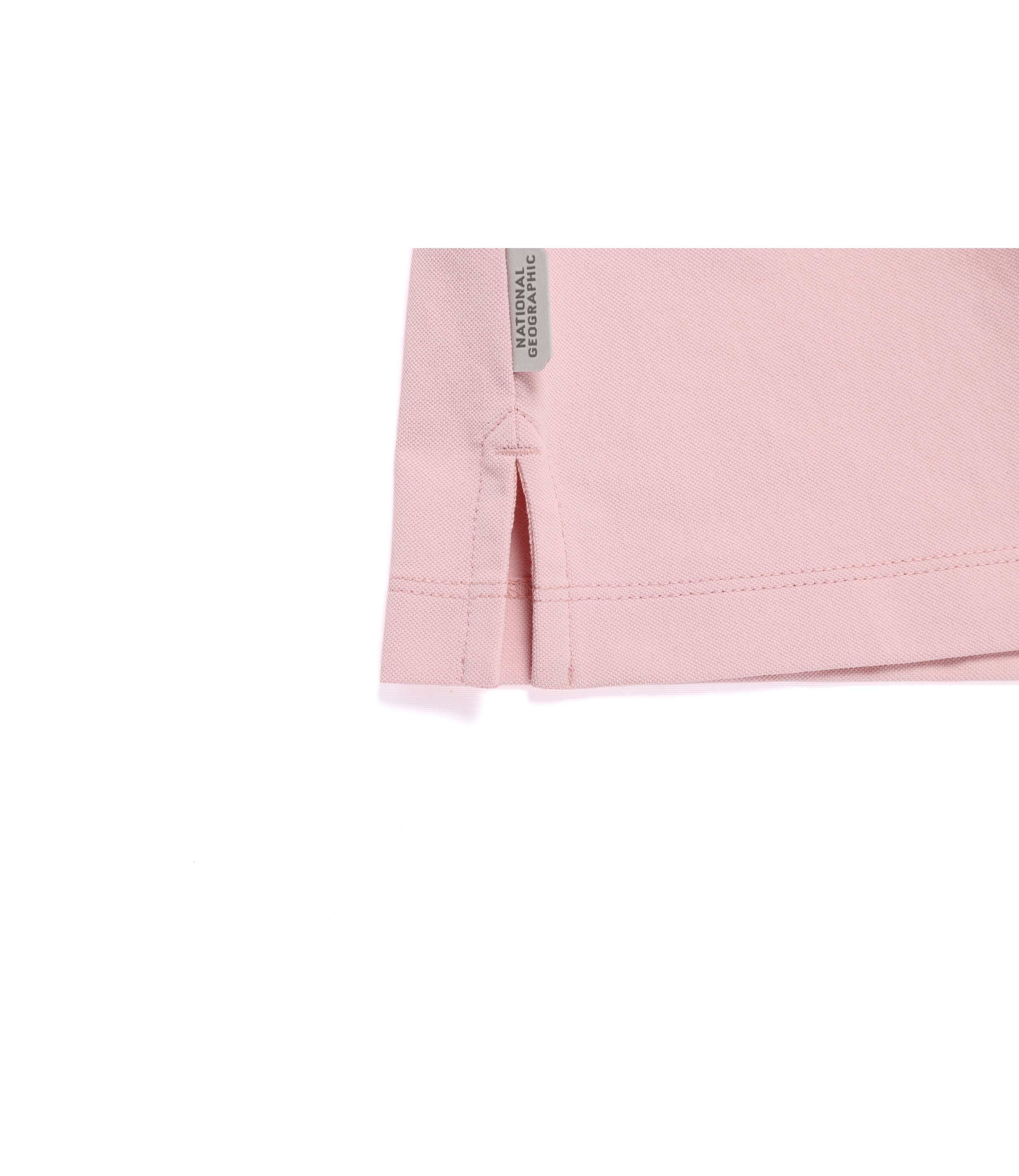Women's Caridi Pique Short Sleeve Collar Tee<br>SILVER PINK