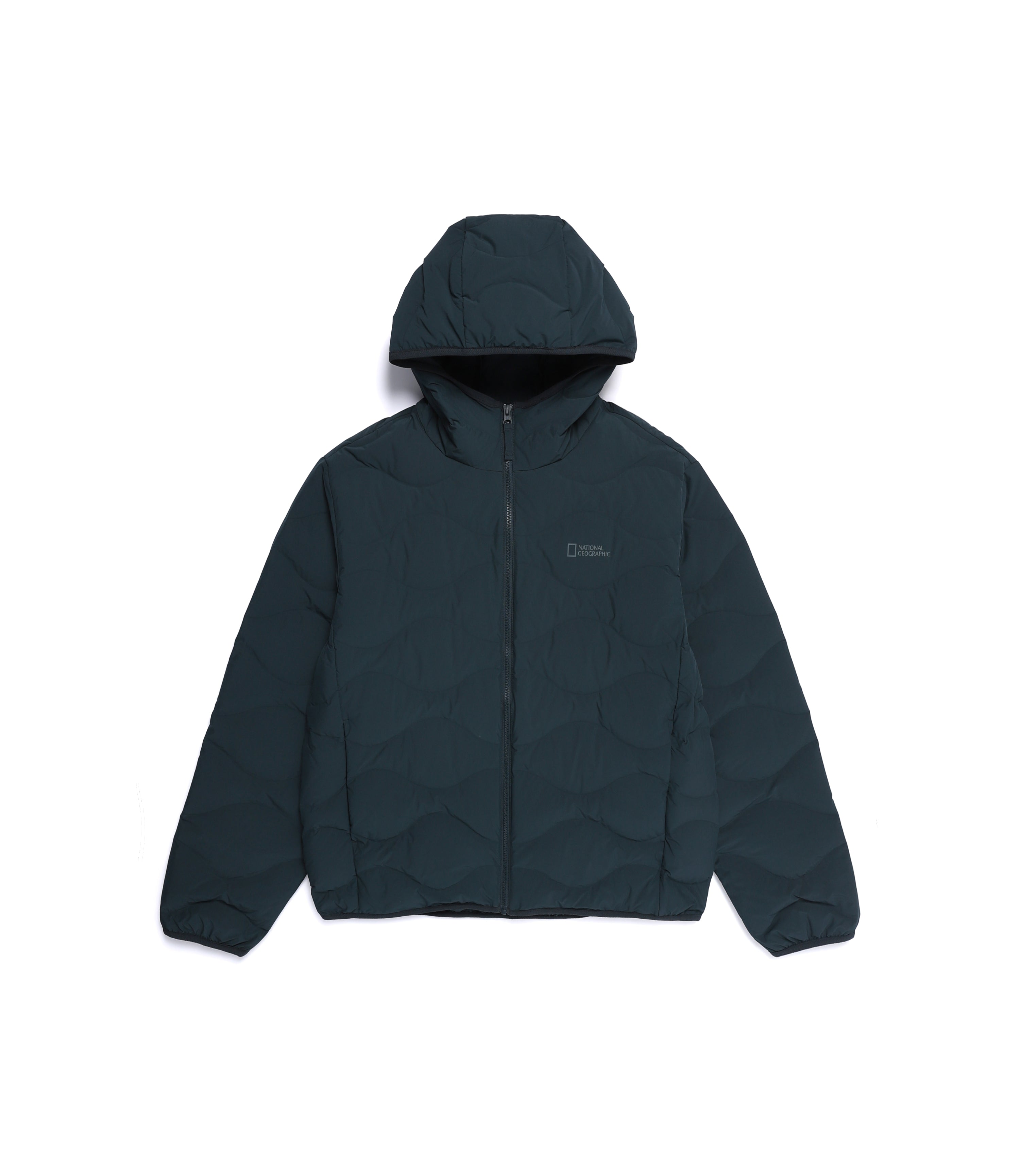 Unisex PO'O-ULI Hoodie Tube Duck Down Jumper<br>D/GREEN