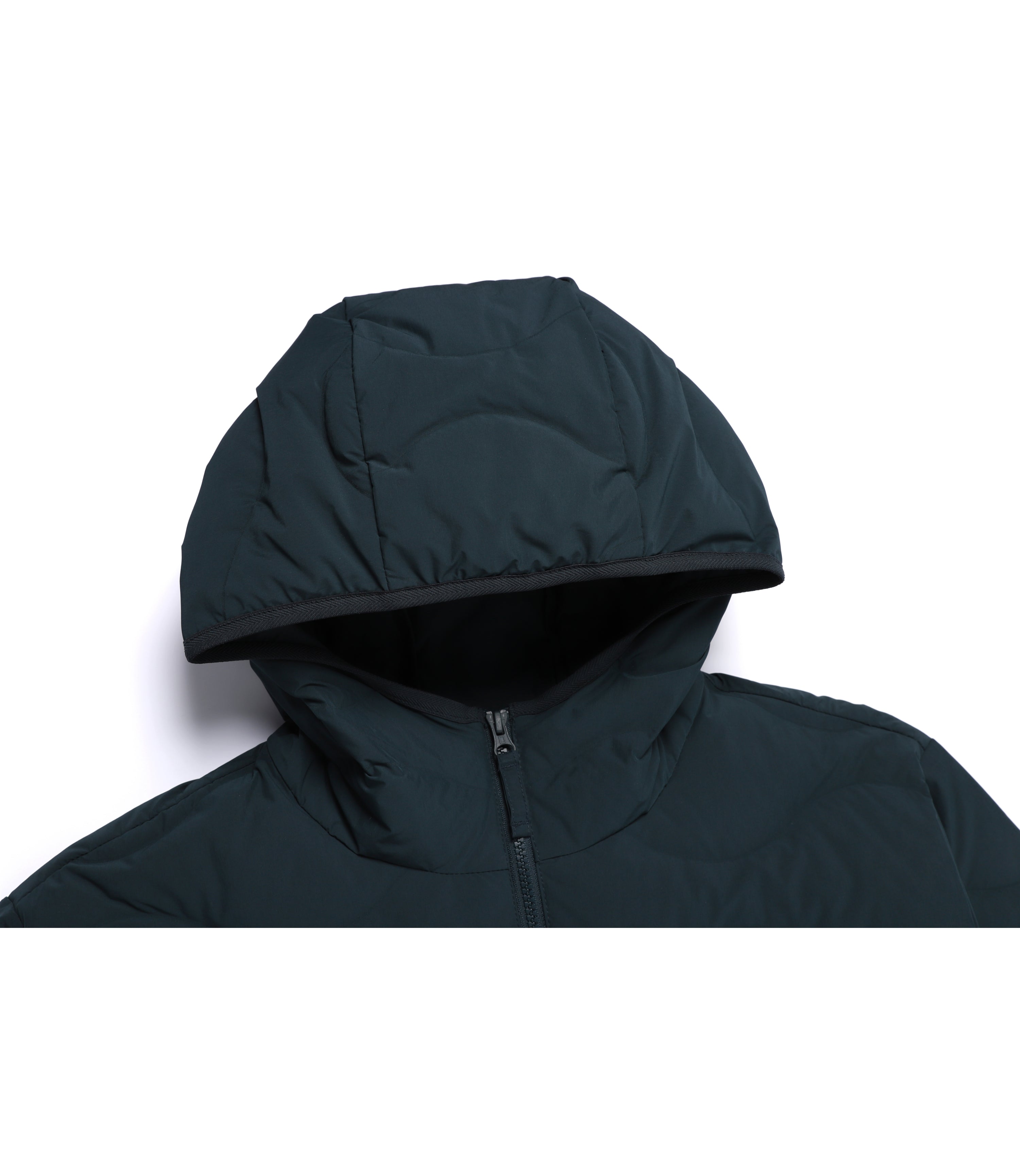 Unisex PO'O-ULI Hoodie Tube Duck Down Jumper<br>D/GREEN
